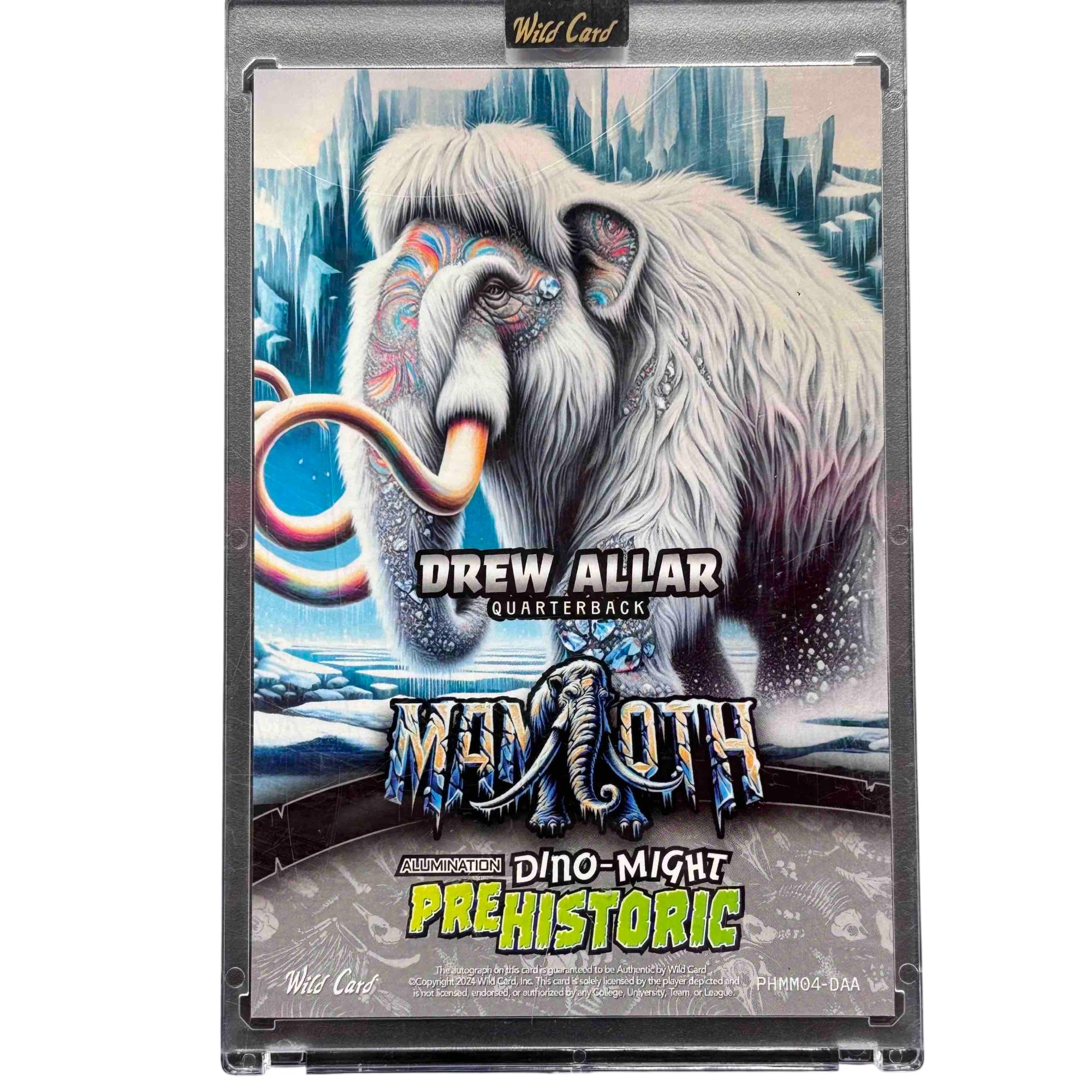 2024 Wild Card Alumination 1/1 Mammoth Drew Allar Rookie Card