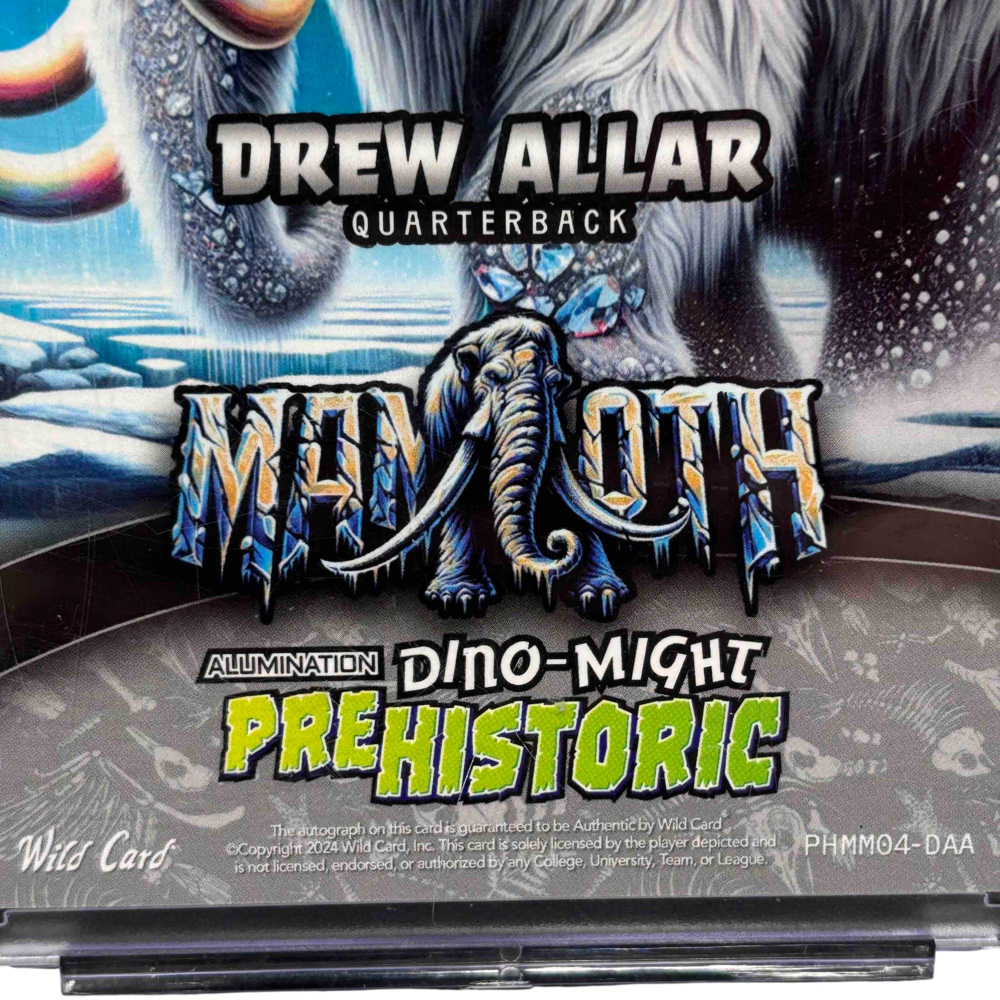2024 Wild Card Alumination 1/1 Mammoth Drew Allar Rookie Card 