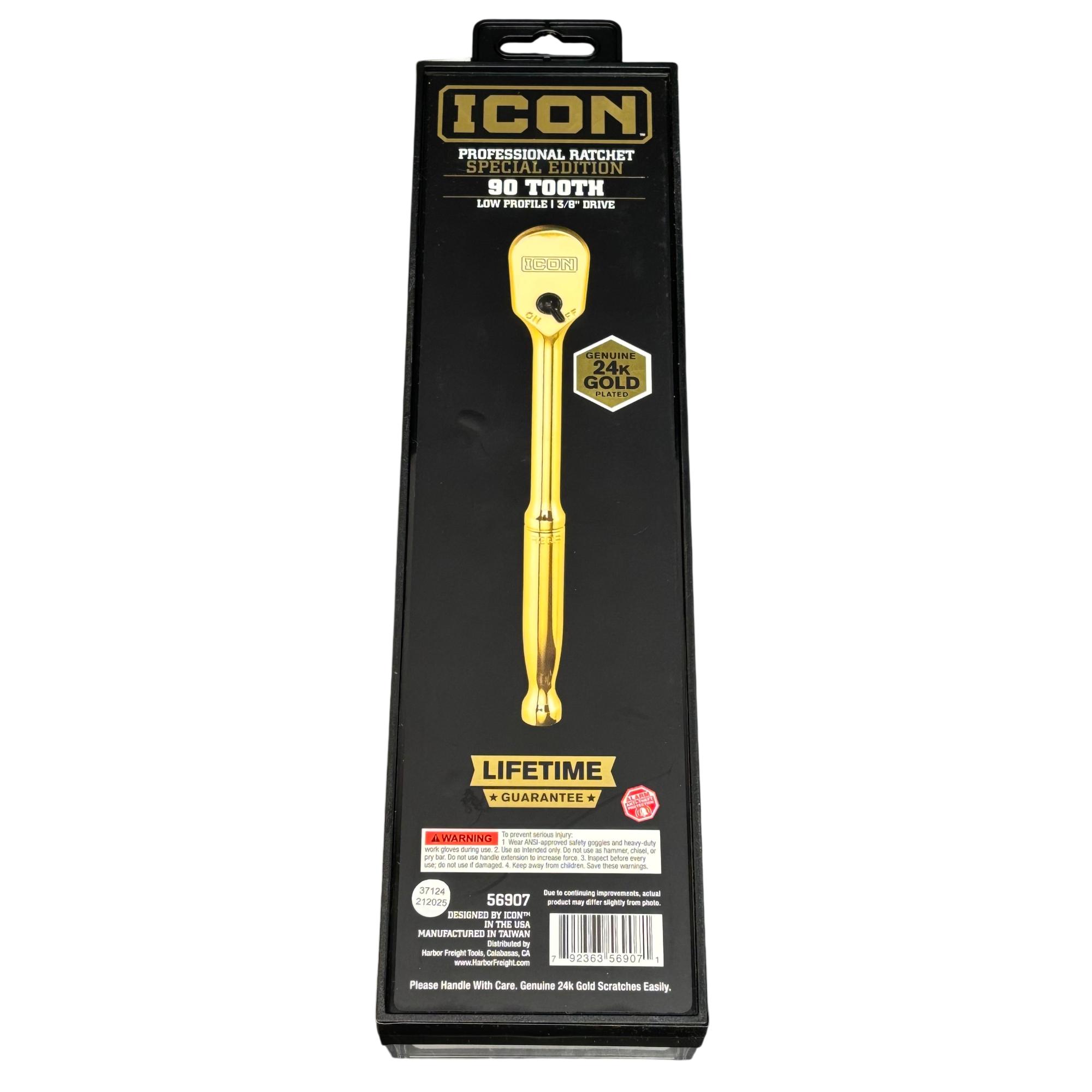 ICON 56907 24K Gold Plated Special Edition 90 Tooth Low Profile 3