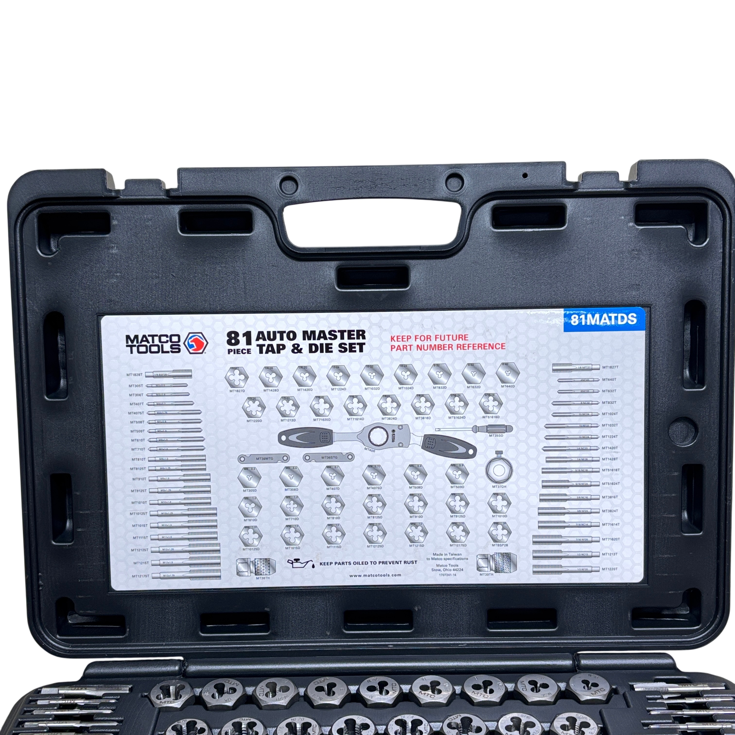 Matco Tools 81MATDS 81-Piece Auto Master Tap & Die Set
