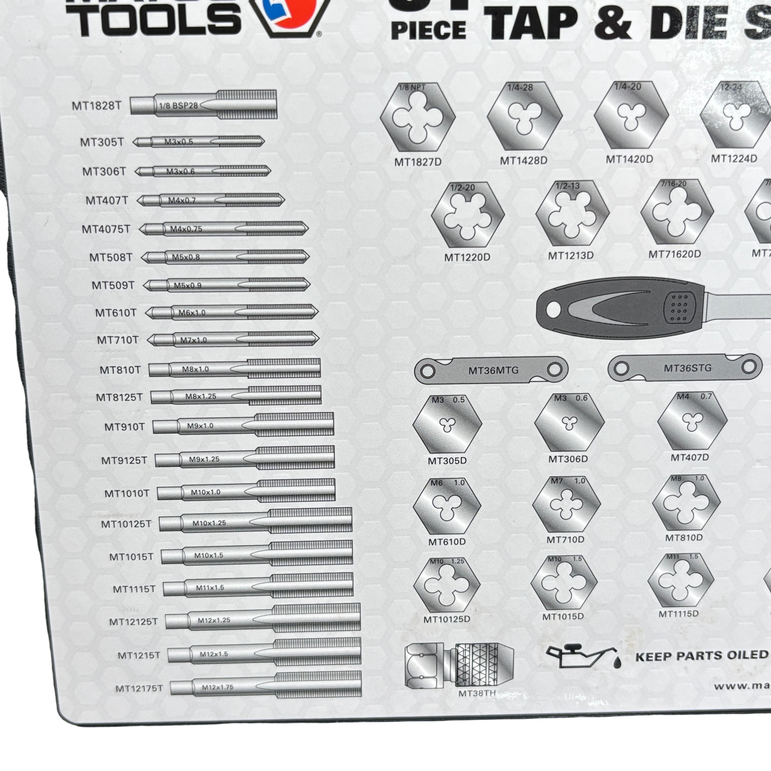 Matco Tools 81MATDS 81-Piece Auto Master Tap & Die Set