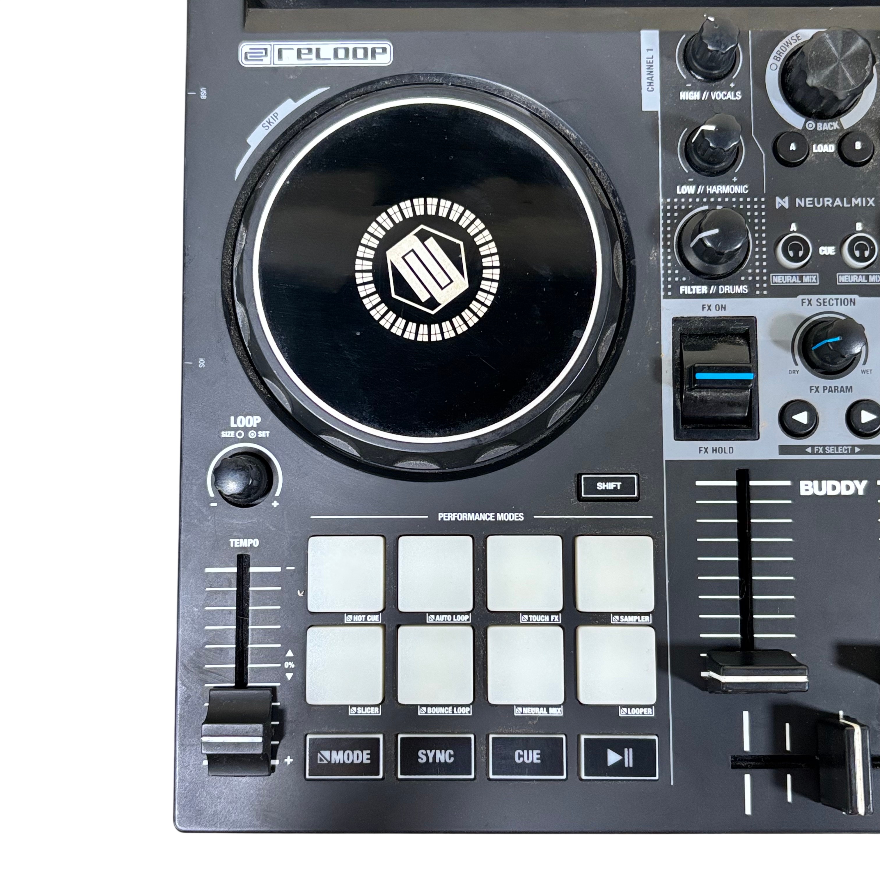 Reloop Buddy Compact 2-Channel USB Double Deck DJ Controller