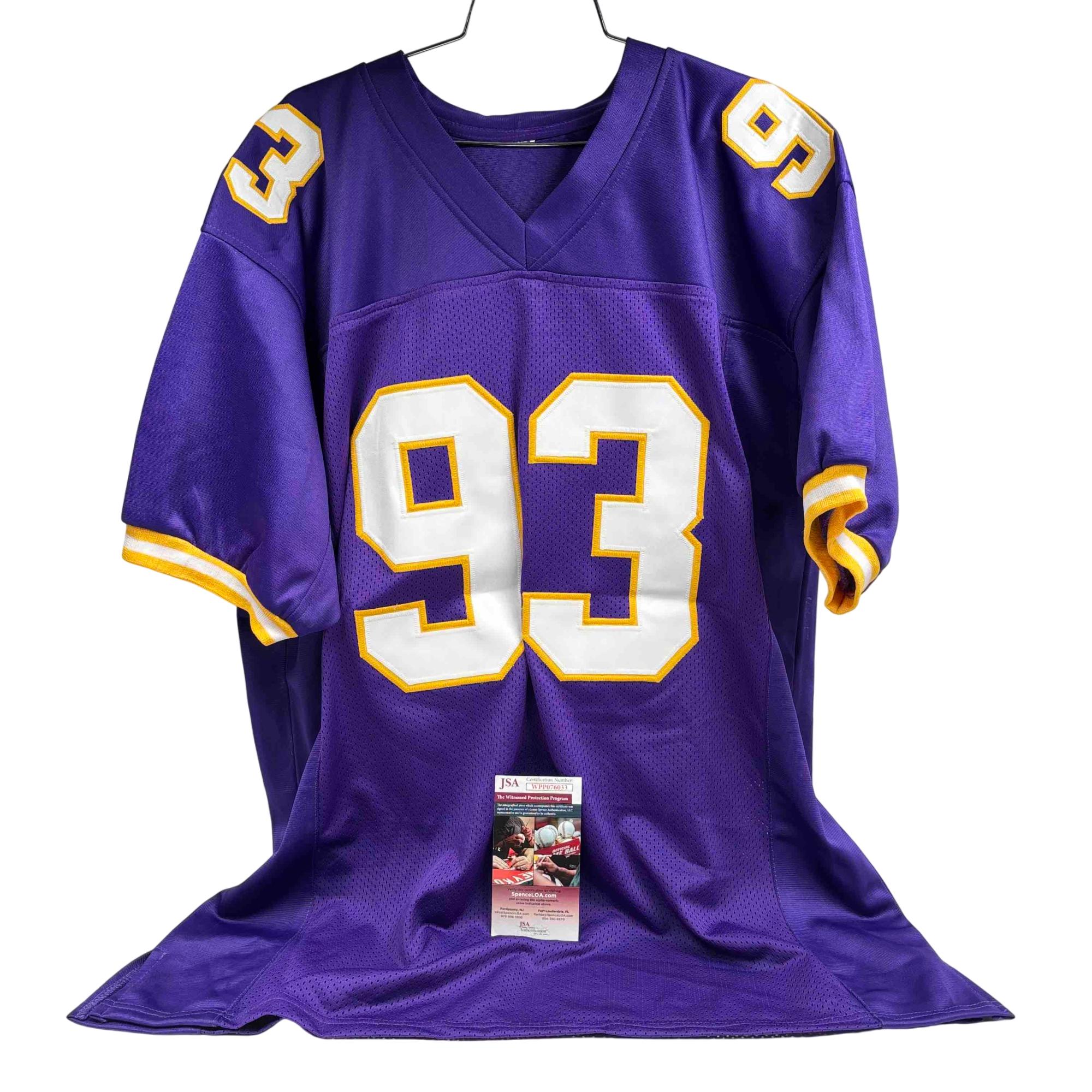 John Randle Autographed Minnesota Vikings Jersey #93 JSA COA Size 1XL