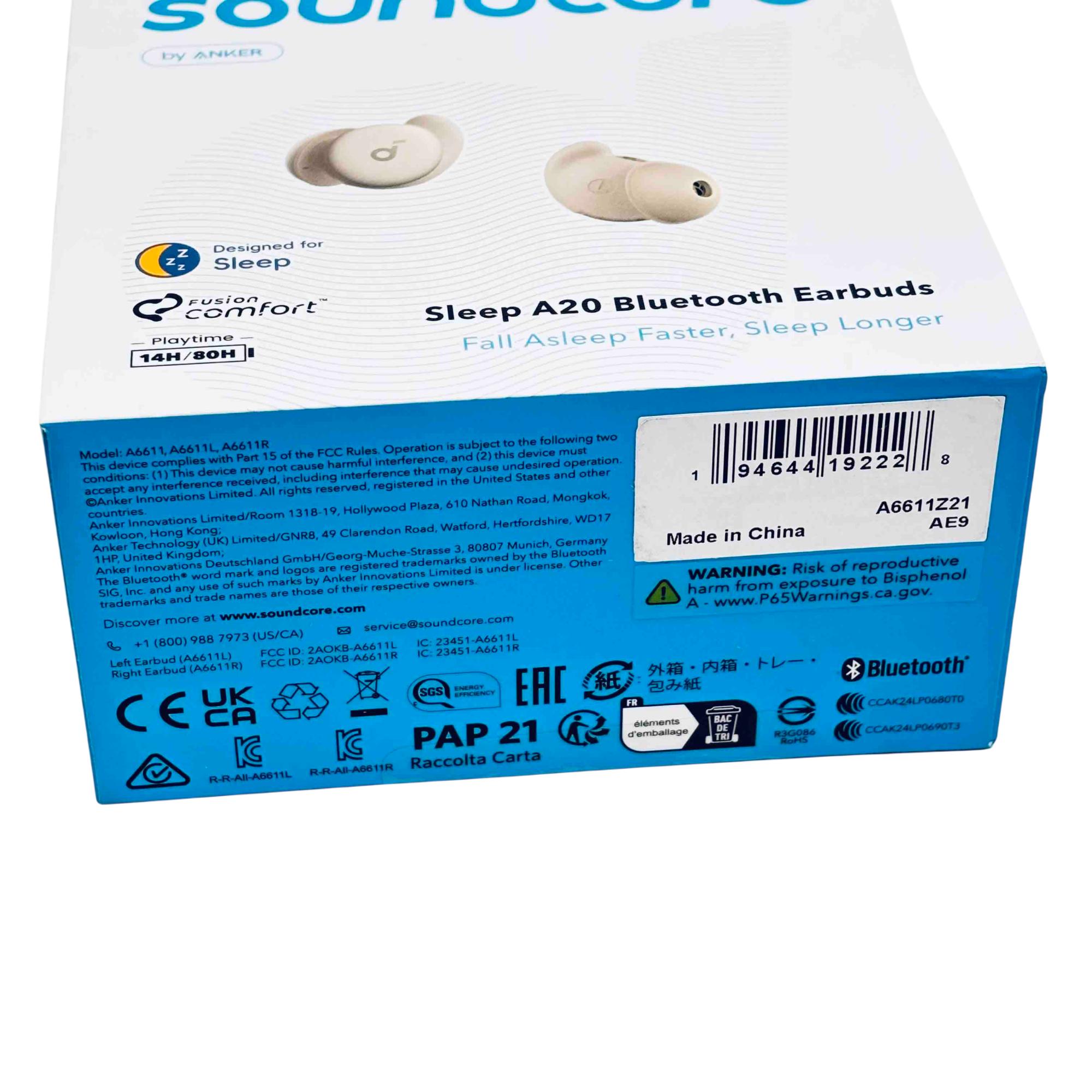 Soundcore Sleep A20 Bluetooth Sleep Earbuds