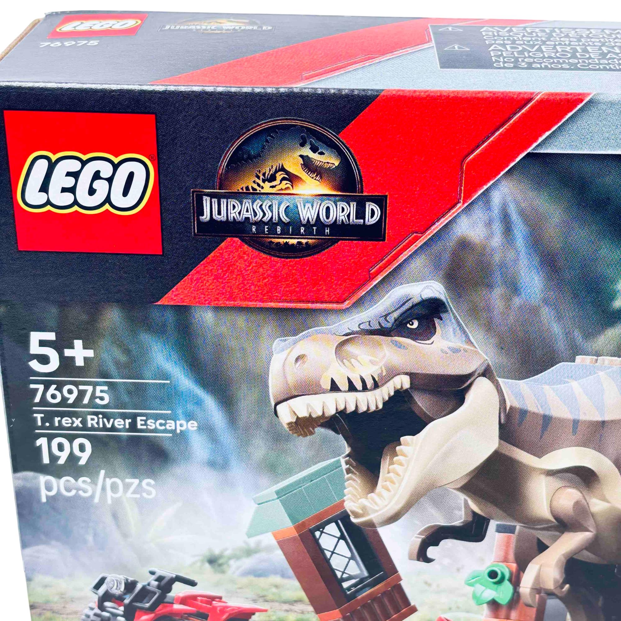 LEGO Jurassic World 76975 T. rex River Chase Building Set 199 Pieces