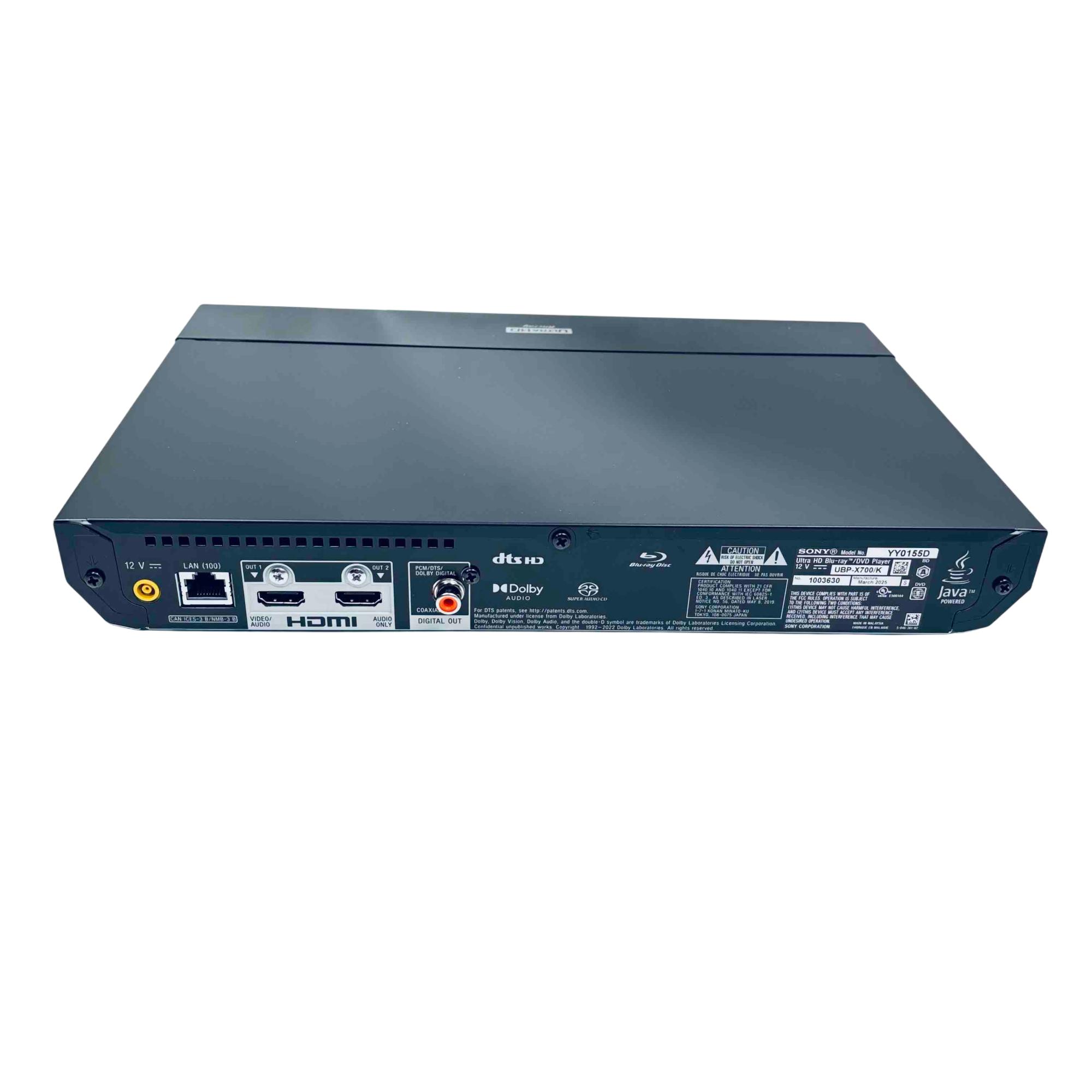 Sony UBP-X700/K Ultra HD 4K Blu-ray/DVD Player