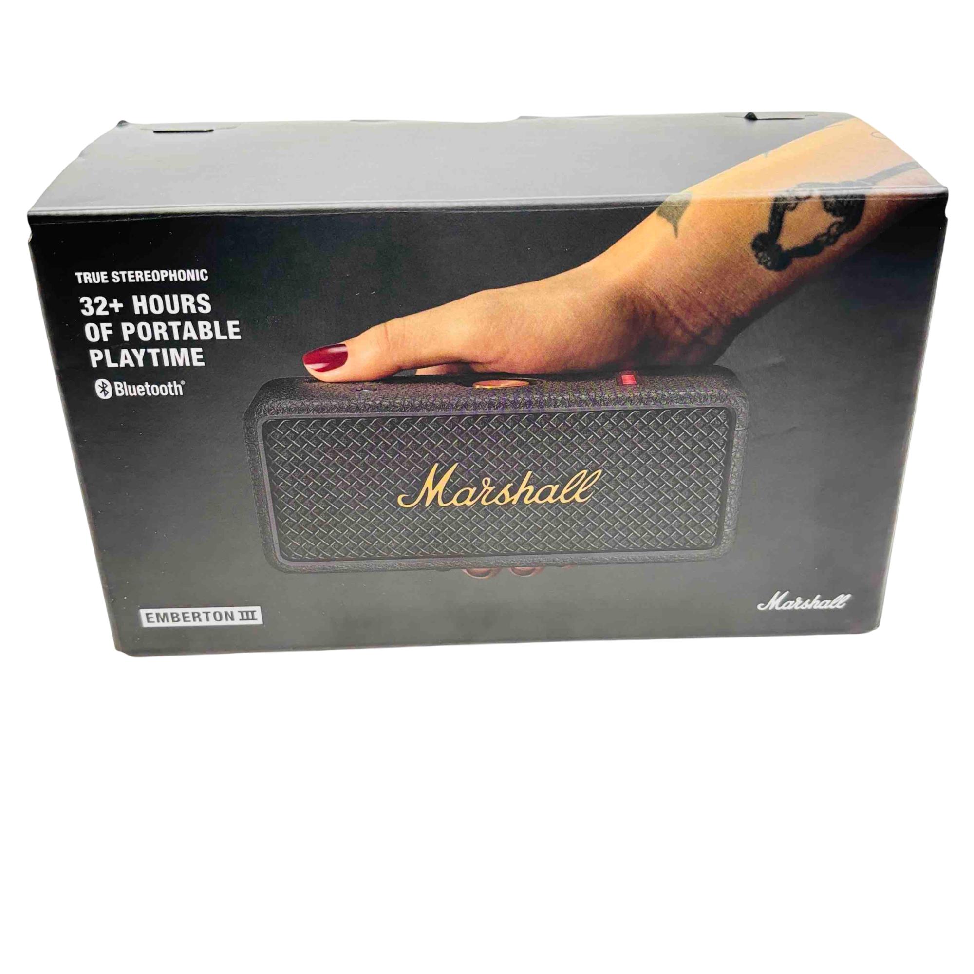 Marshall Emberton III Portable Bluetooth Speaker Black