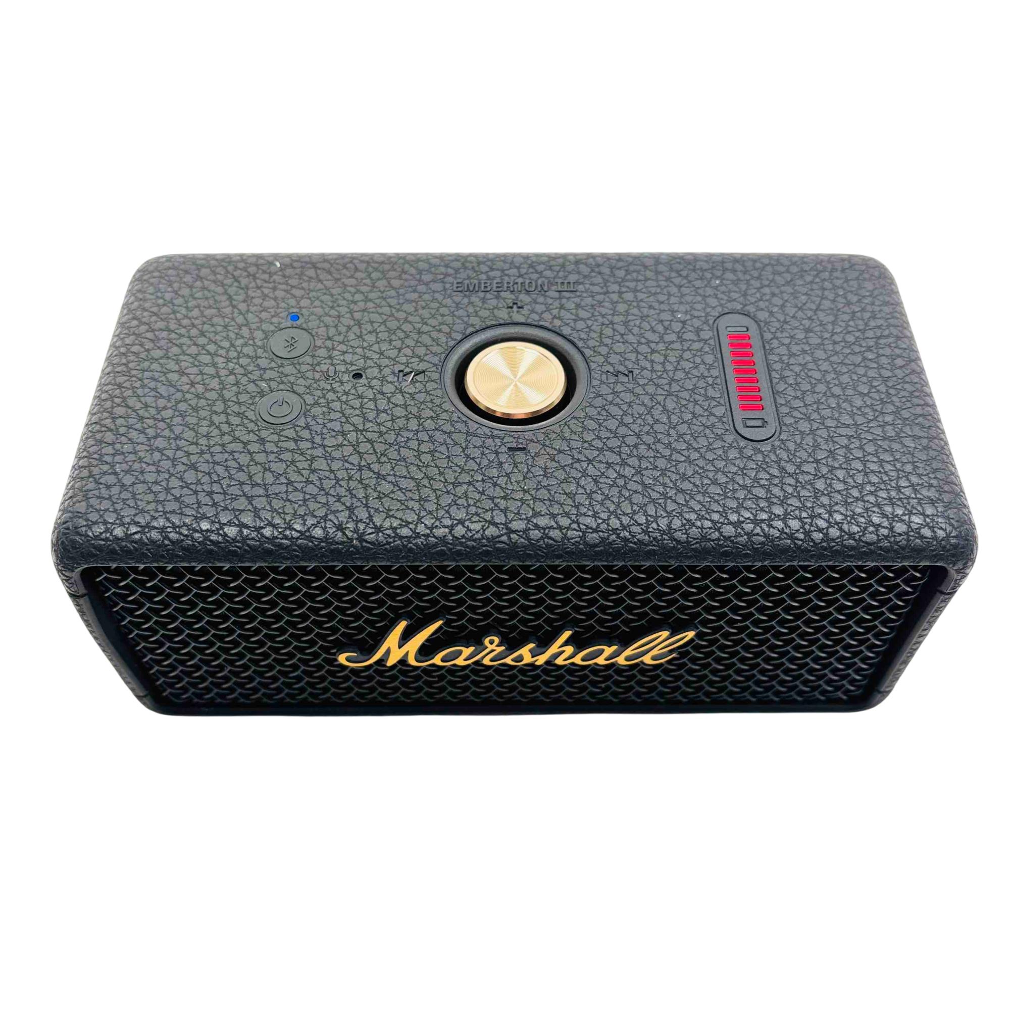 【ほぼ未使用】Marshall Emberton III Black Powerful portable speaker with over 32 hours of playtime