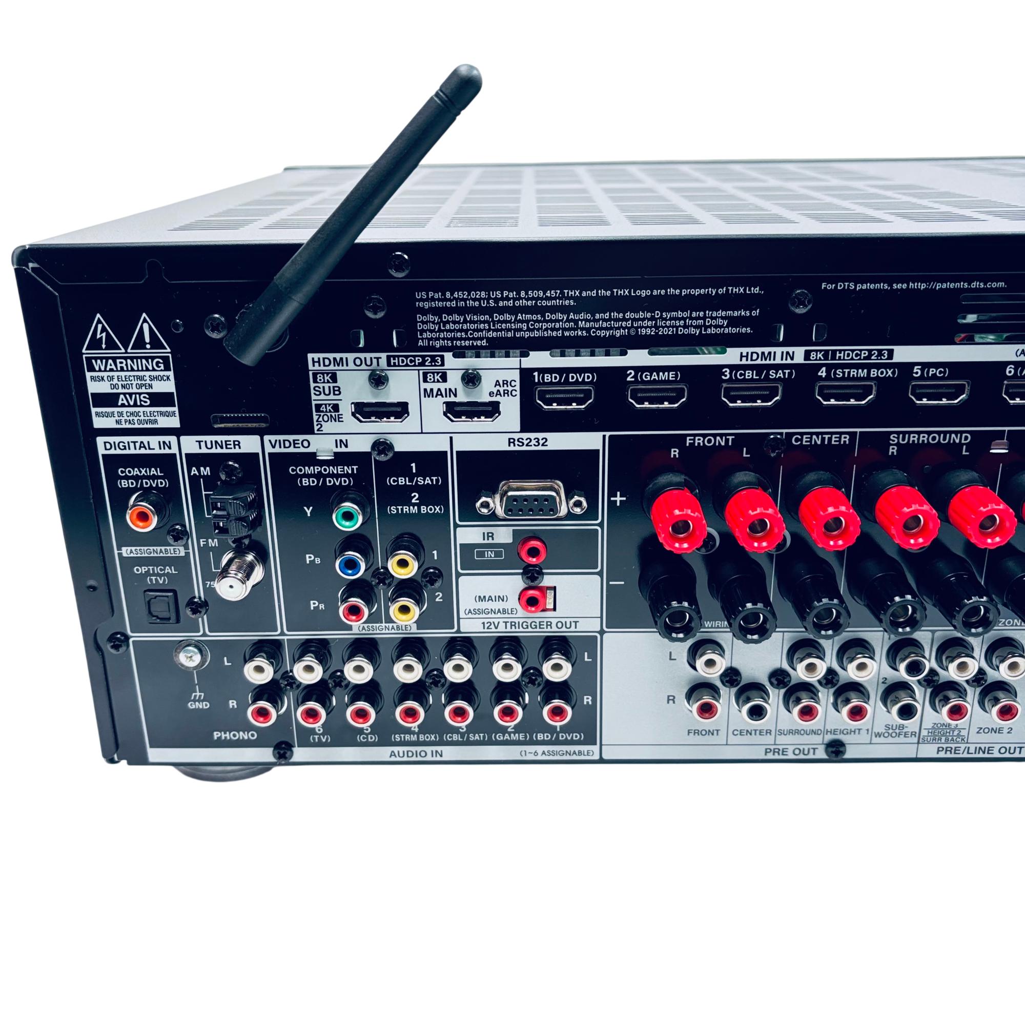 Onkyo TX-RZ30 9.2-Channel AV Receiver 100W/ch - 8K/4K - Dolby Atmos