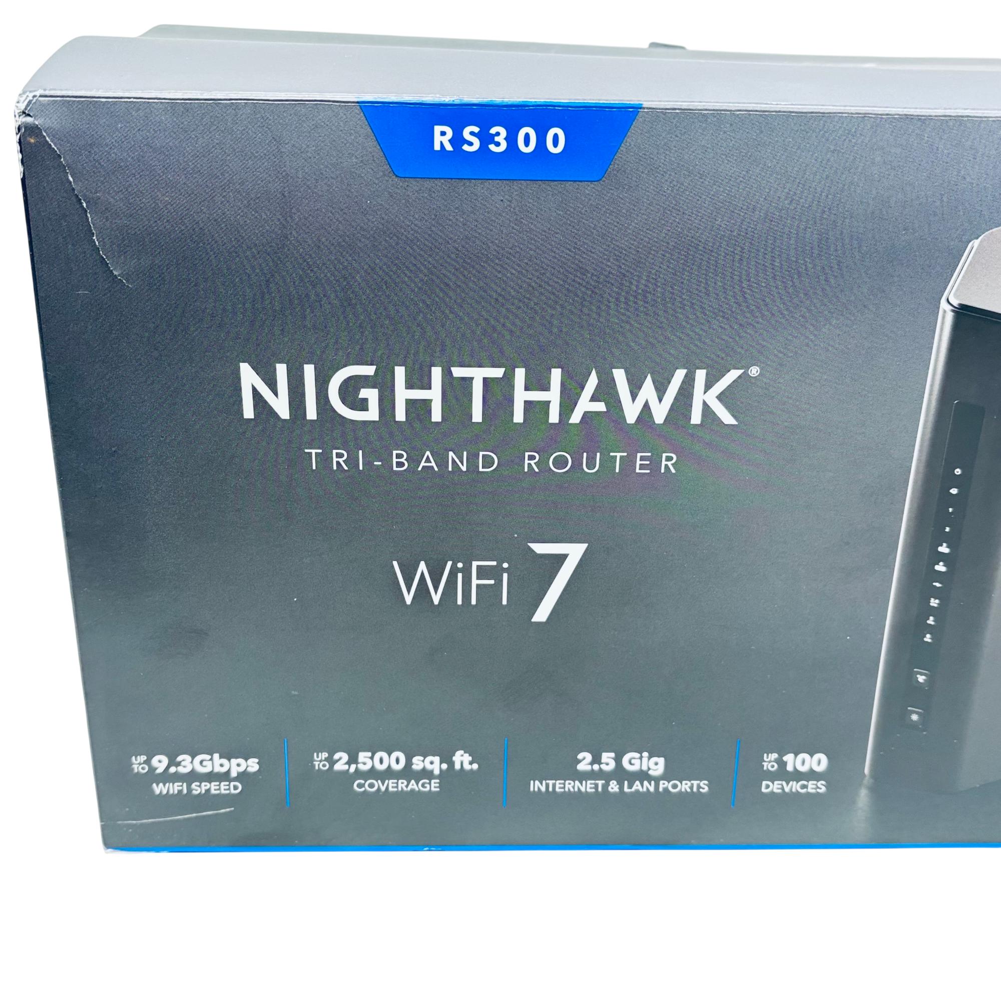 NETGEAR Nighthawk RS300-100NAS Tri-Band WiFi 7 Router