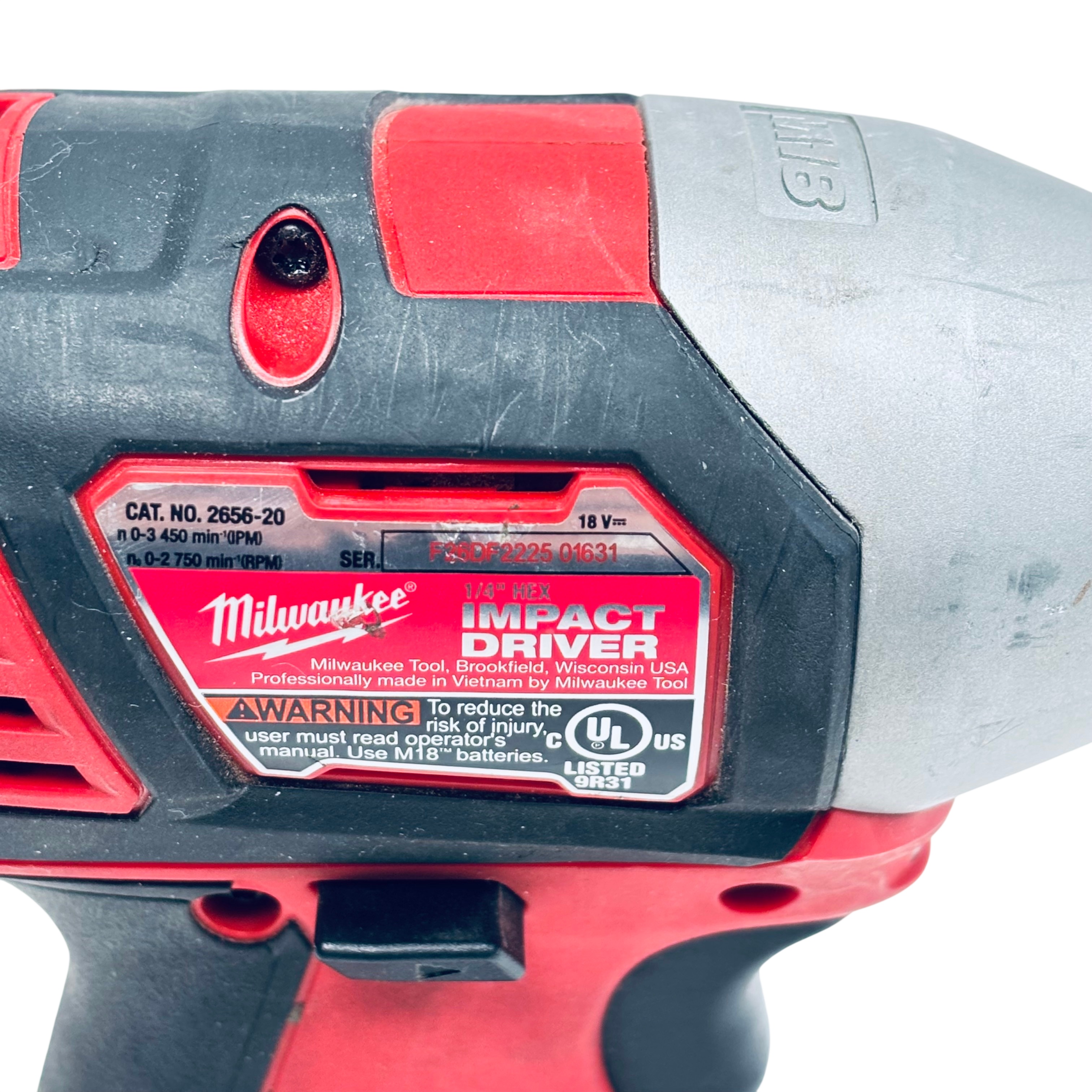 Milwaukee 2656-20 18V Cordless 1/4