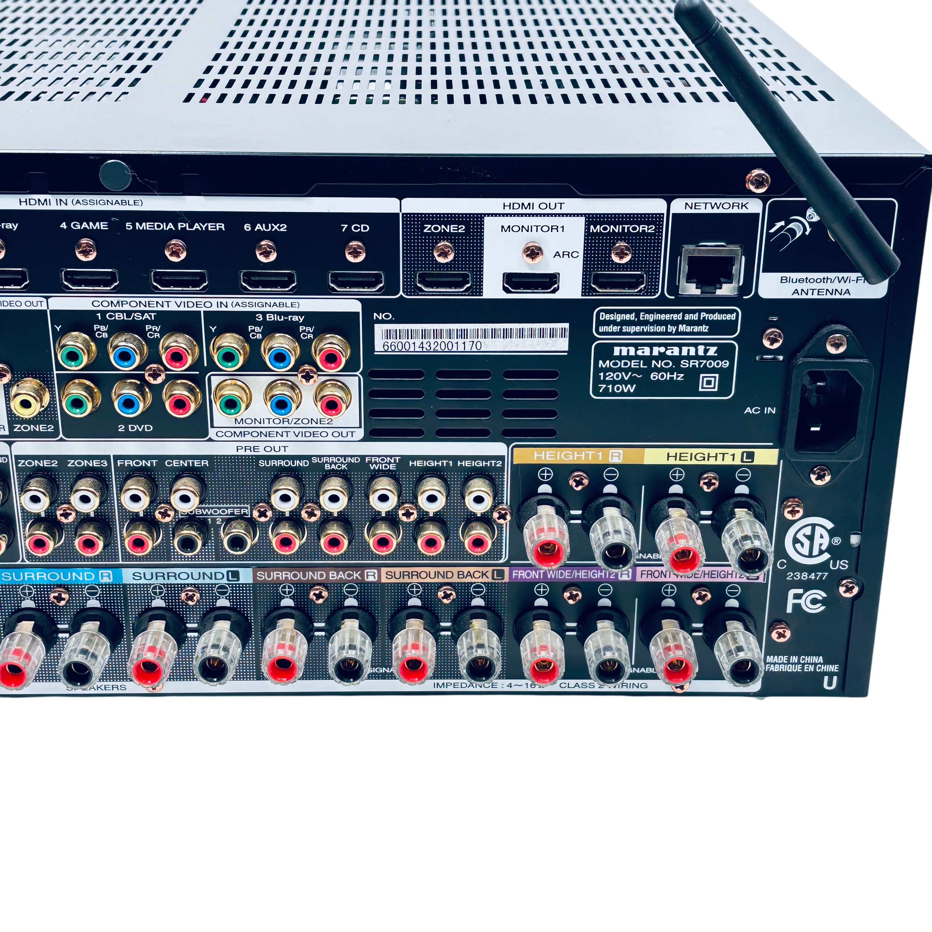 Marantz SR7009 9.2-channel home theater receiver Wi-Fi Bluetooth