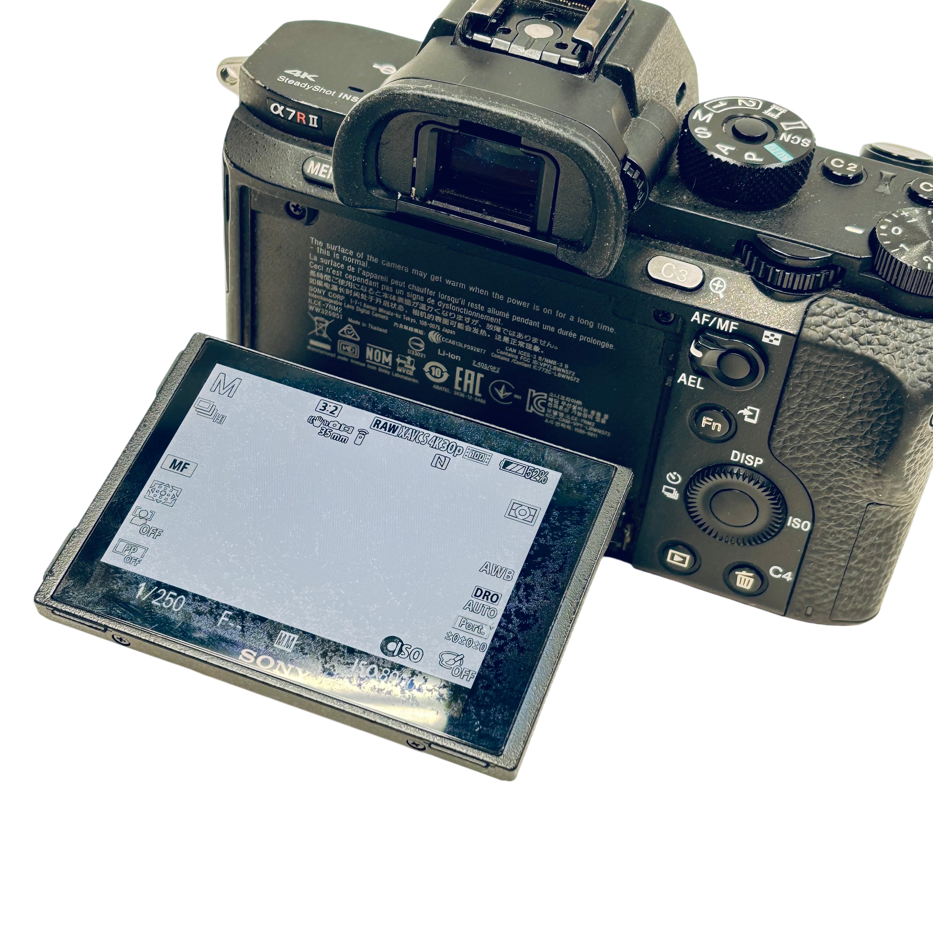Sony ILCE-7RM2 42.4MP Full-Frame 4K Digital Camera Body Only