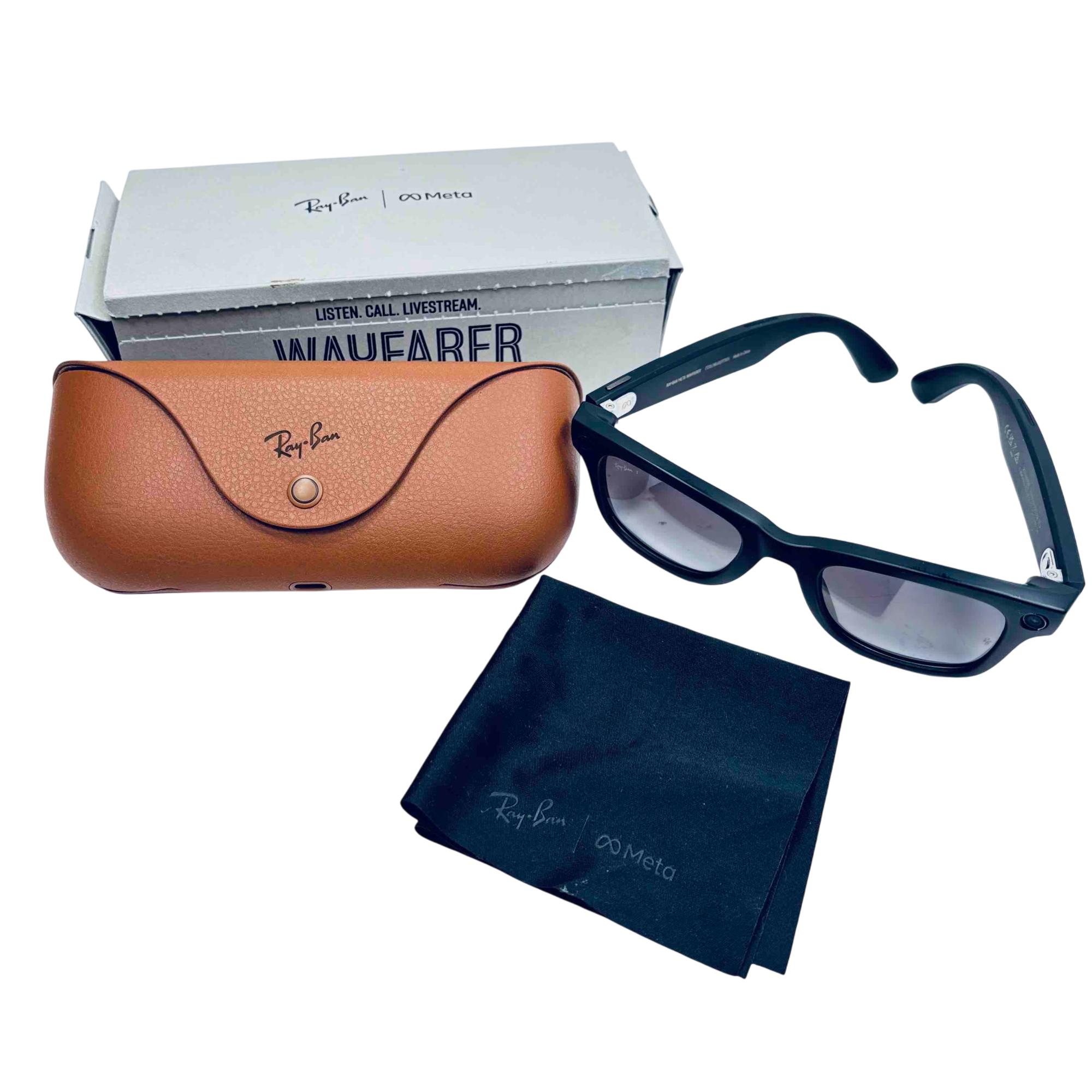 Ray-Ban Wayfarer RW4006 Polar DustyBlue RW4006 Ray-Ban Meta Wayfarer Jeans - Unisex Sunglasses, Dusty Blue Lens