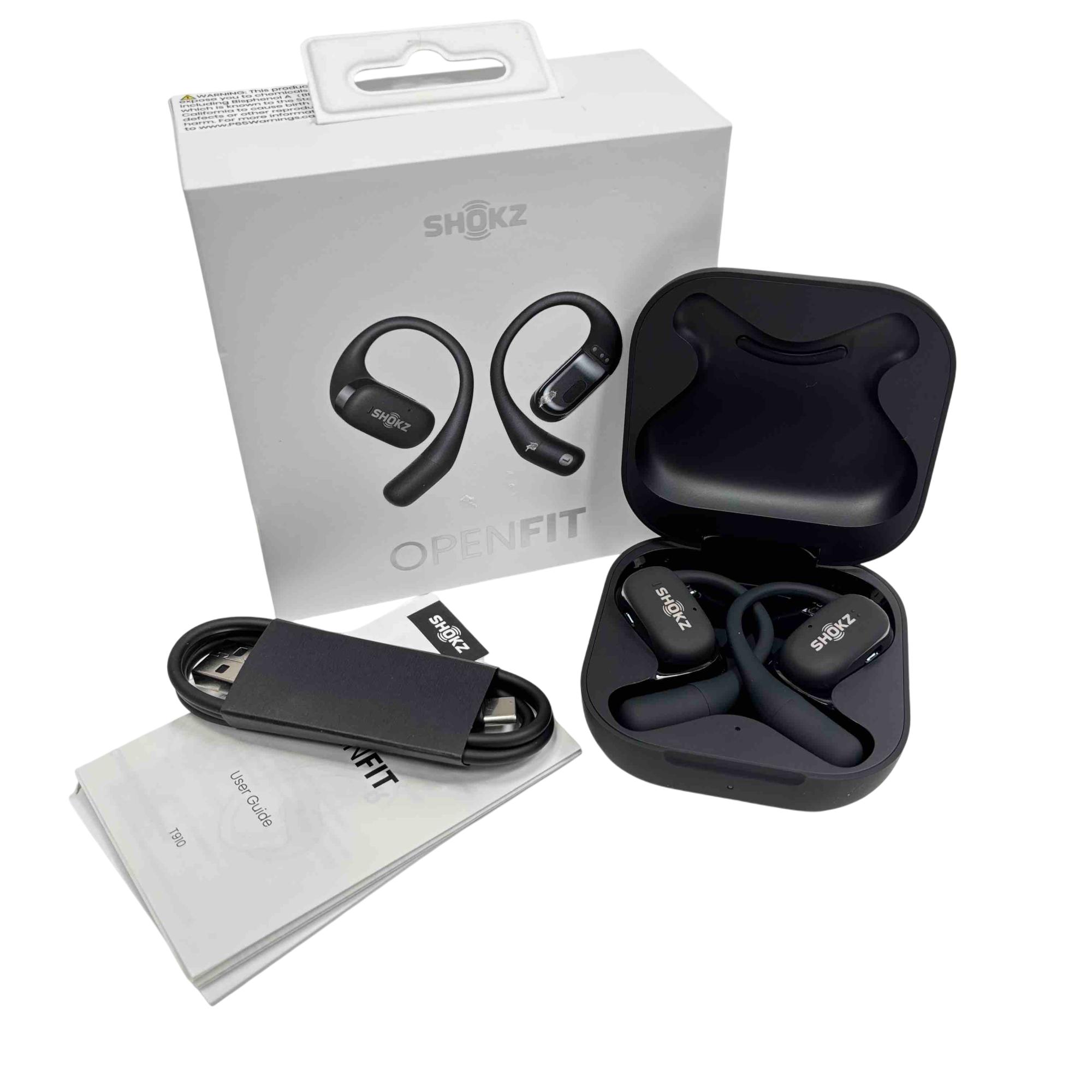 Shokz OpenFit T910 Black Open-Ear True Wireless Sport Earbuds