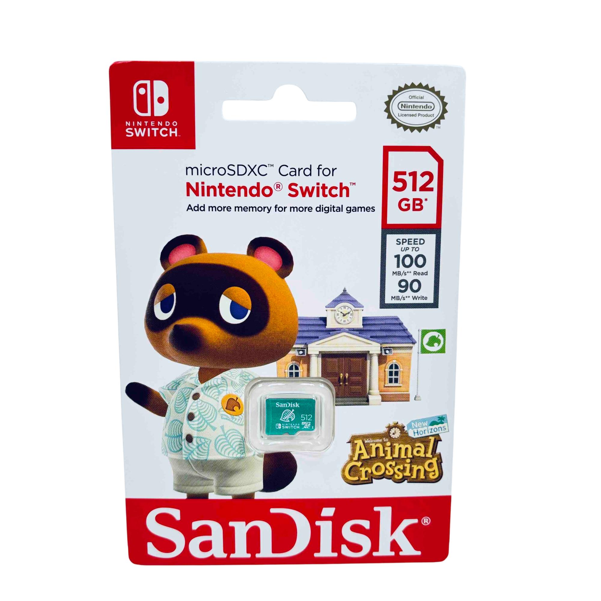 SanDisk 512GB microSDXC UHS-I Card Nintendo Switch Animal Crossing