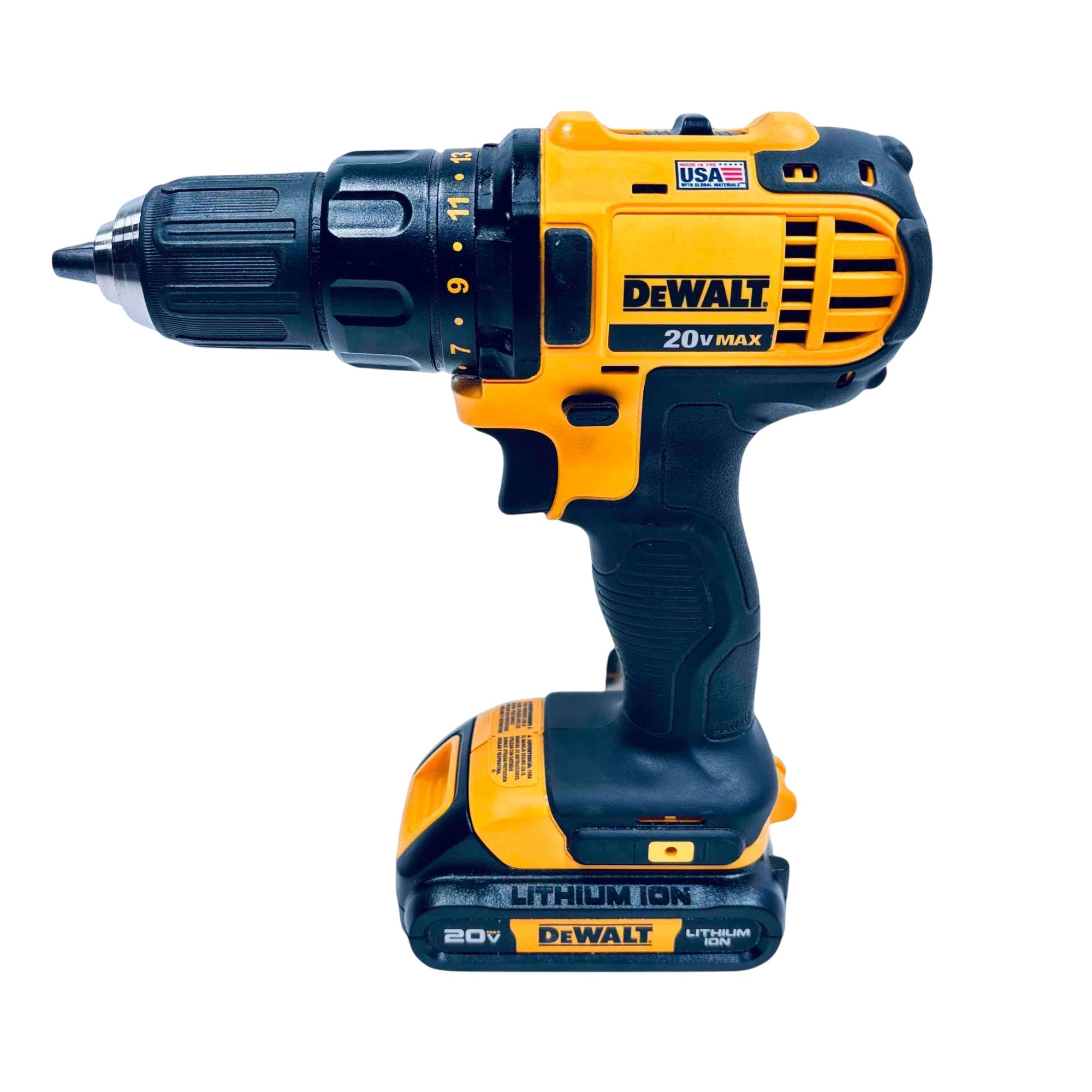 DeWalt DCD780C2 20V Cordless Drill/Driver Kit - Compact Power Tool With 2 Batteries