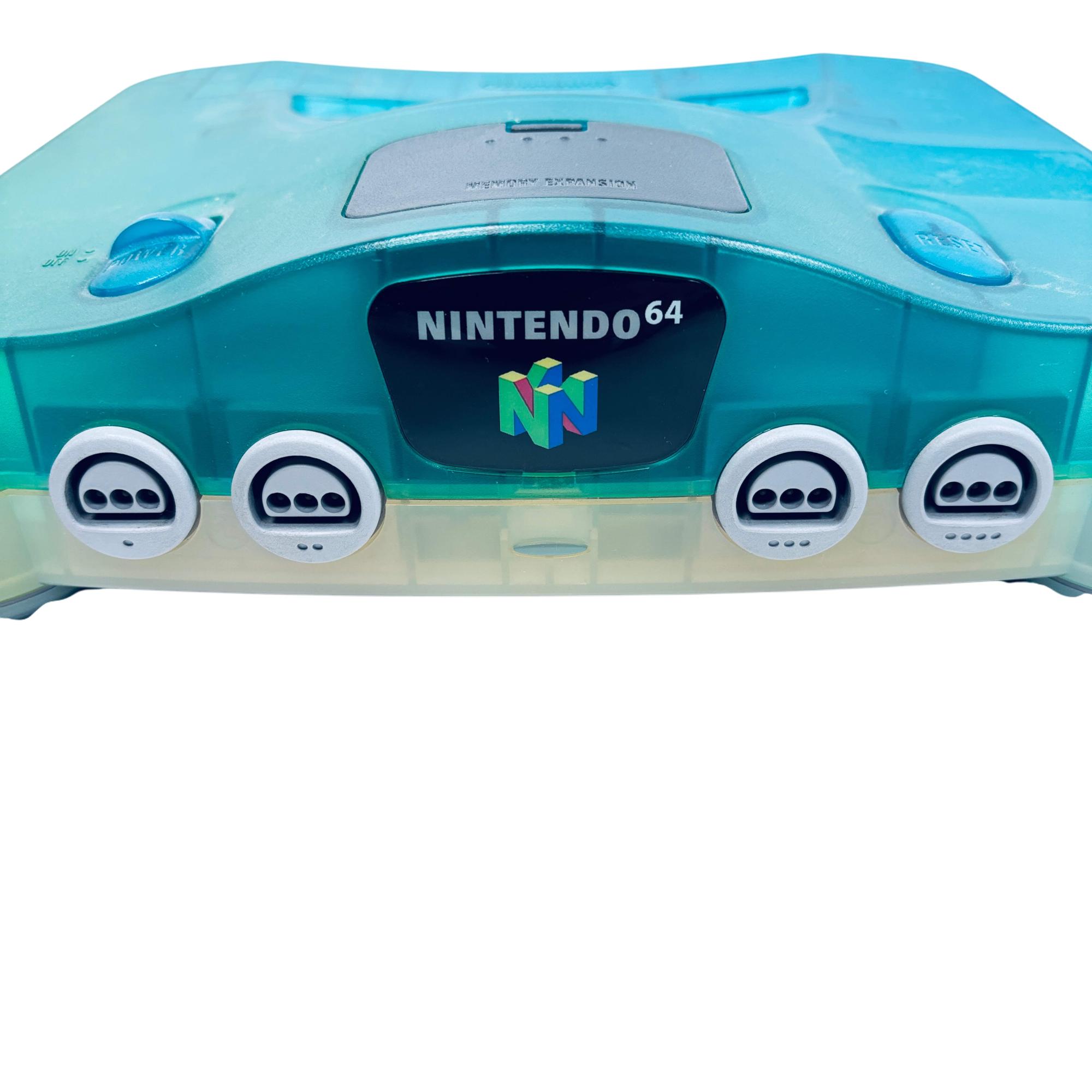 Nintendo 64 N64 NUS-001 (JPN) Ice Blue Clear Console
