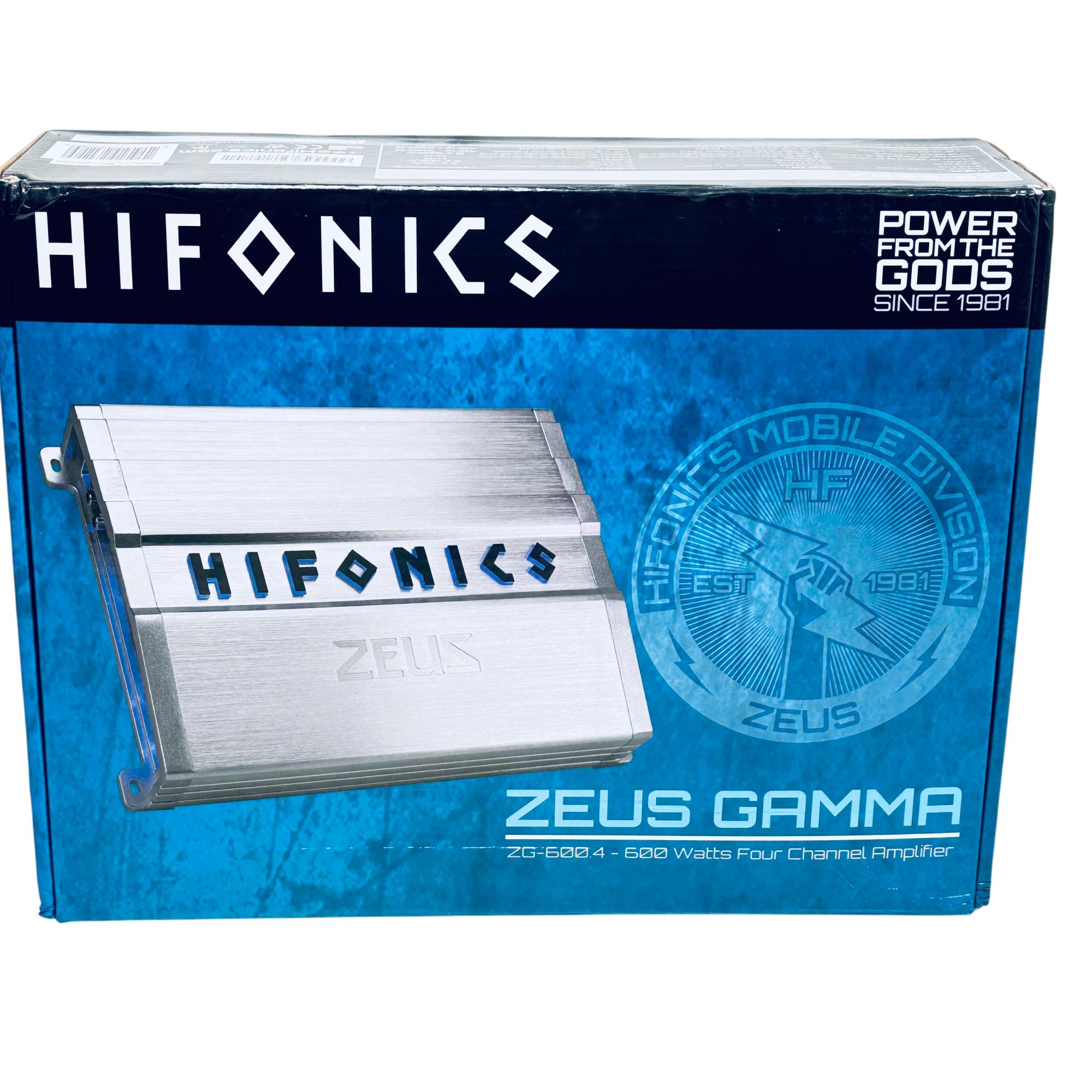 Hifonics Zeus Gamma ZG-600.4 600W 4-Channel Car Audio Amplifier