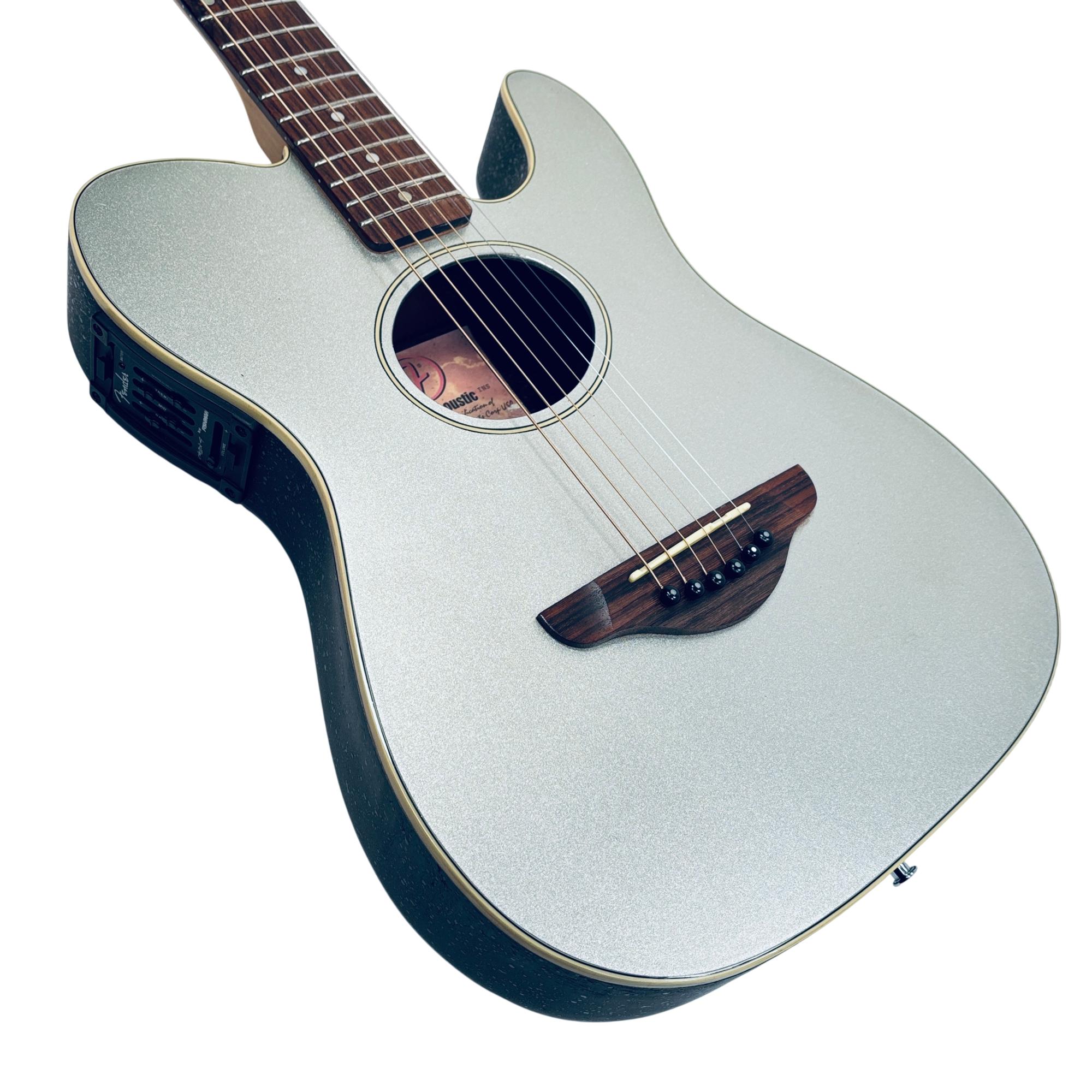 Fender Telecoustic Right-Handed Acoustic-Electric Guitar Silver