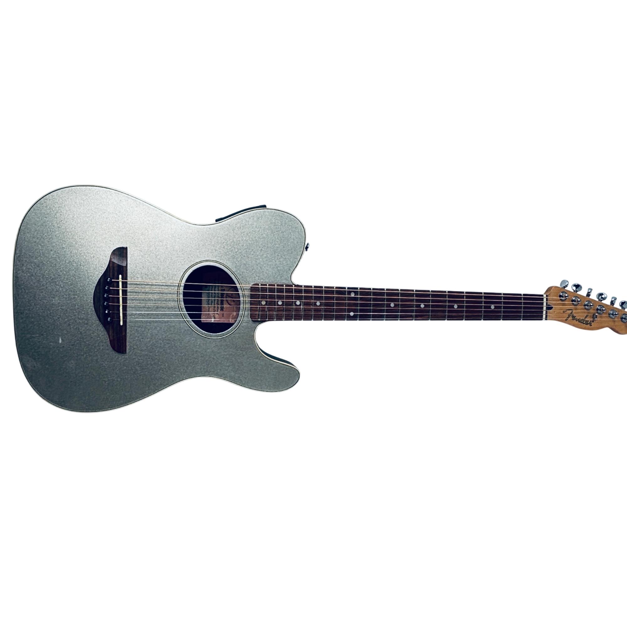 Fender Telecoustic Right-Handed Acoustic-Electric Guitar Silver