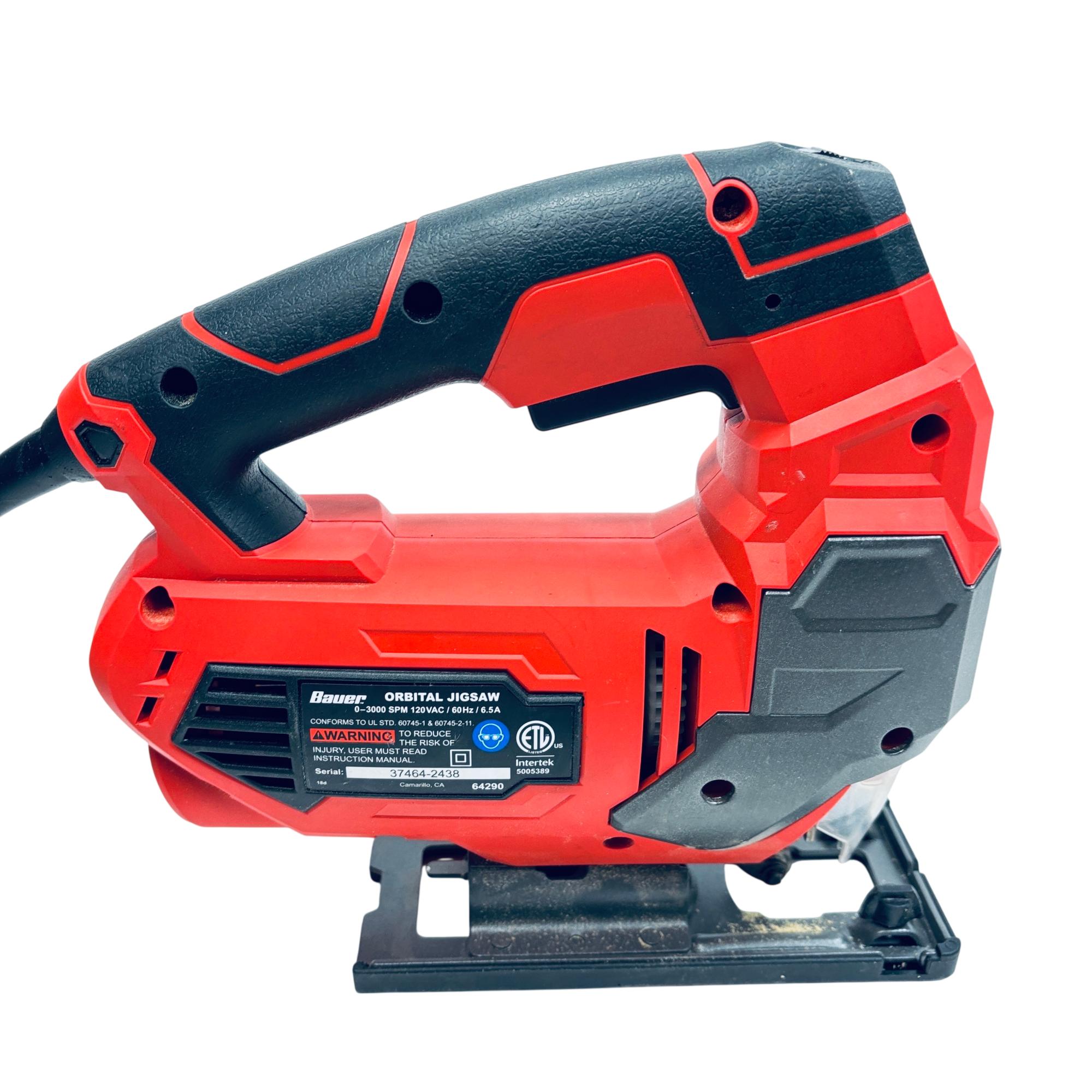 Bauer 64290 Corded Orbital Jigsaw 120V 6.5A