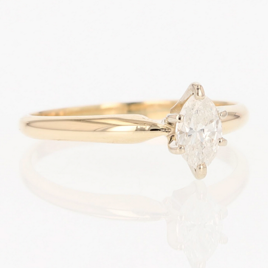 .41ct Marquise Cut Diamond Solitaire Engagement Ring 14k Yellow Gold ...