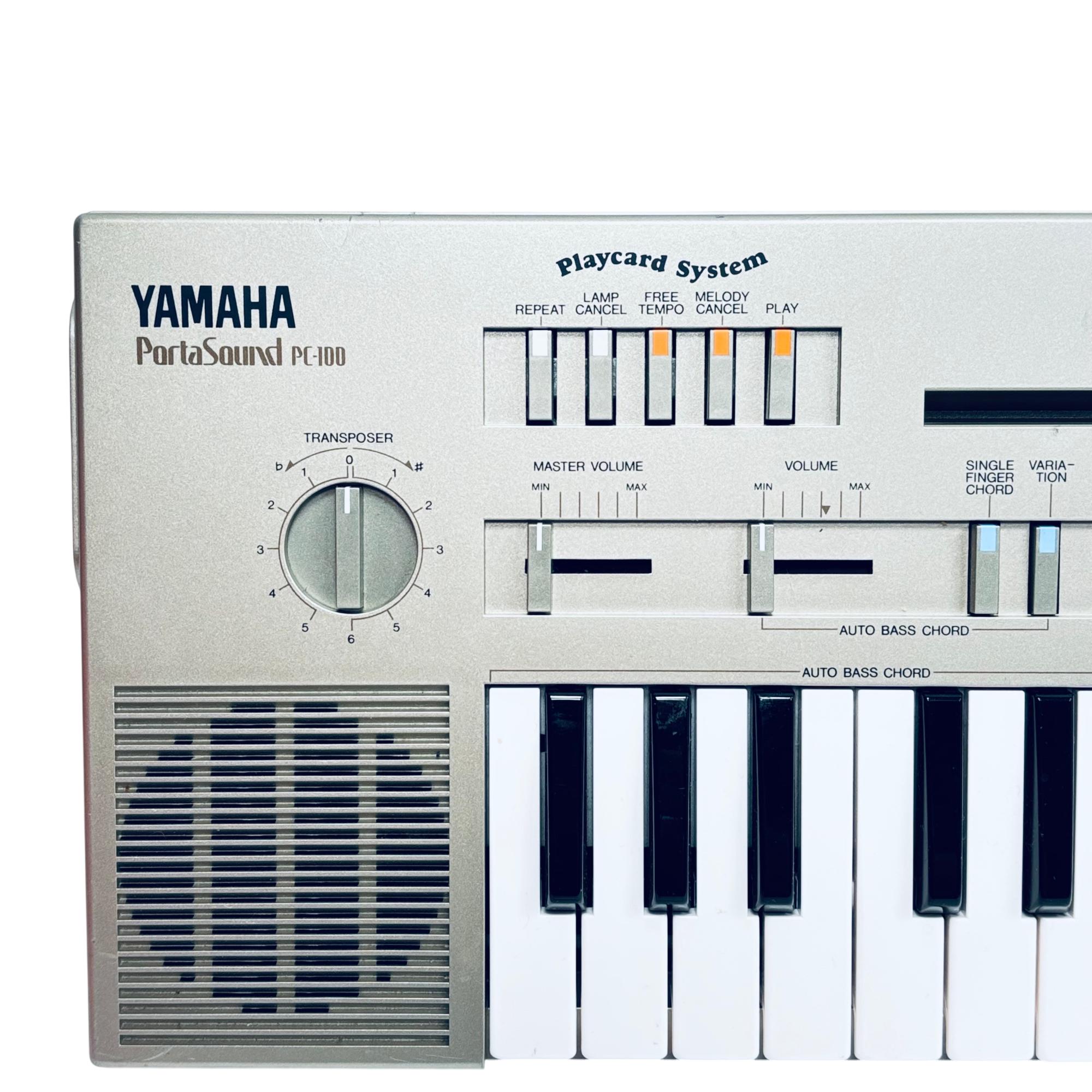 Yamaha PortaSound PC-100 Playcard System 49 Key Electronic Keyboard