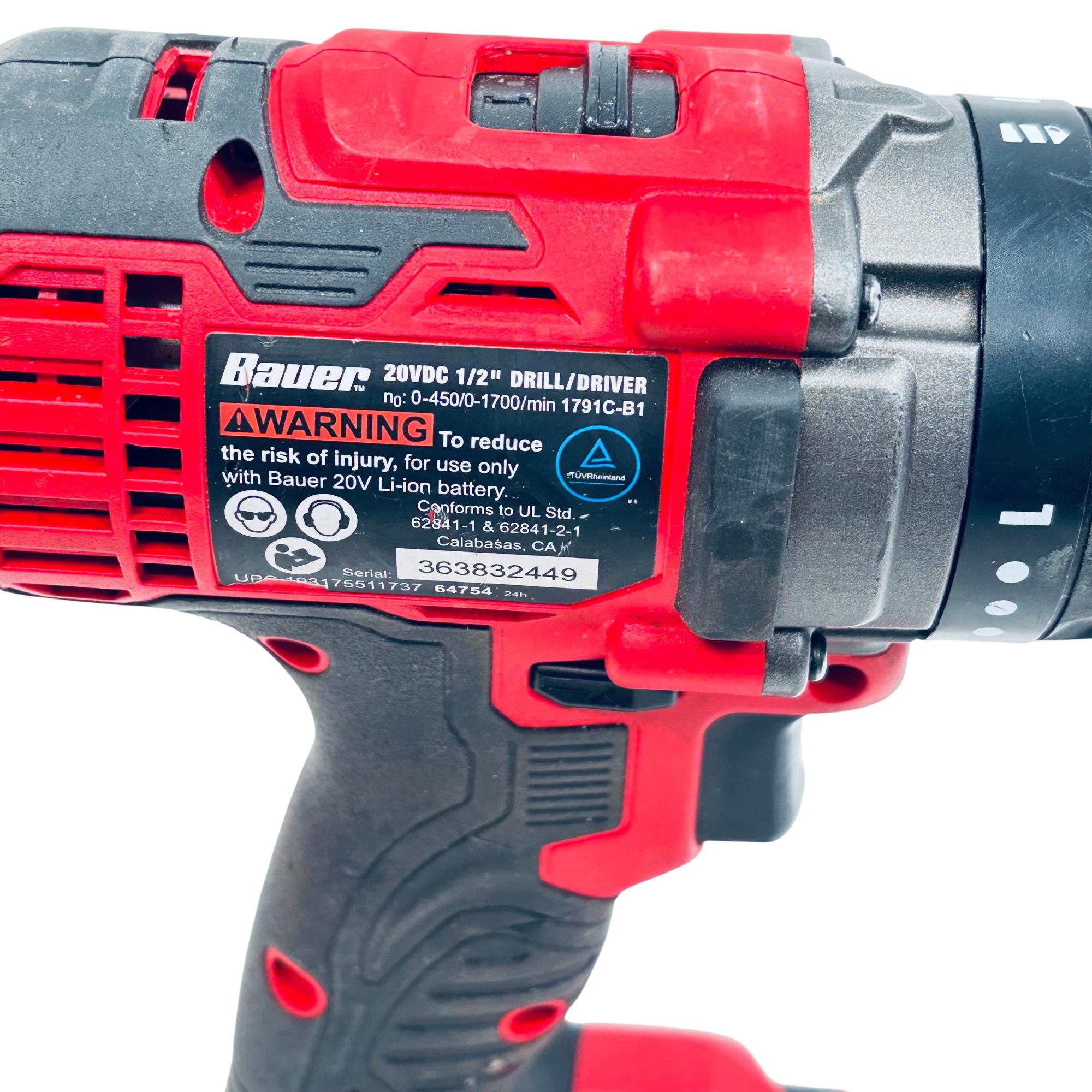 Bauer 2498C-B1 20V Cordless 1/2