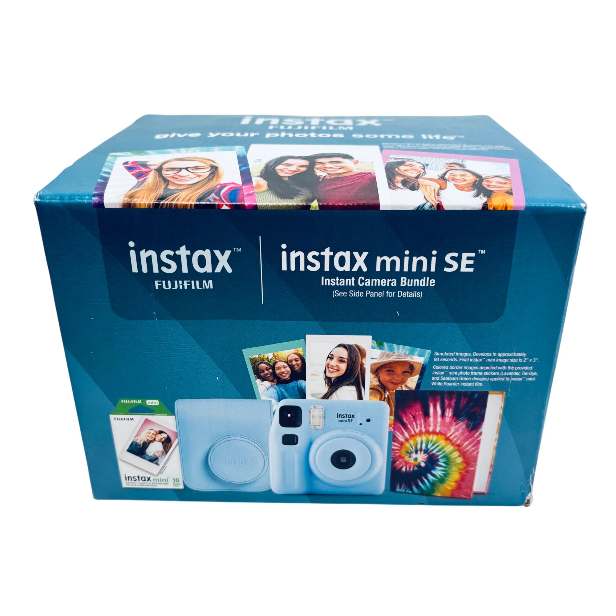 Instant Mini Camera Blue Fujifilm Instax Mini SE Instant Camera Bundle Lilac Blue 1398