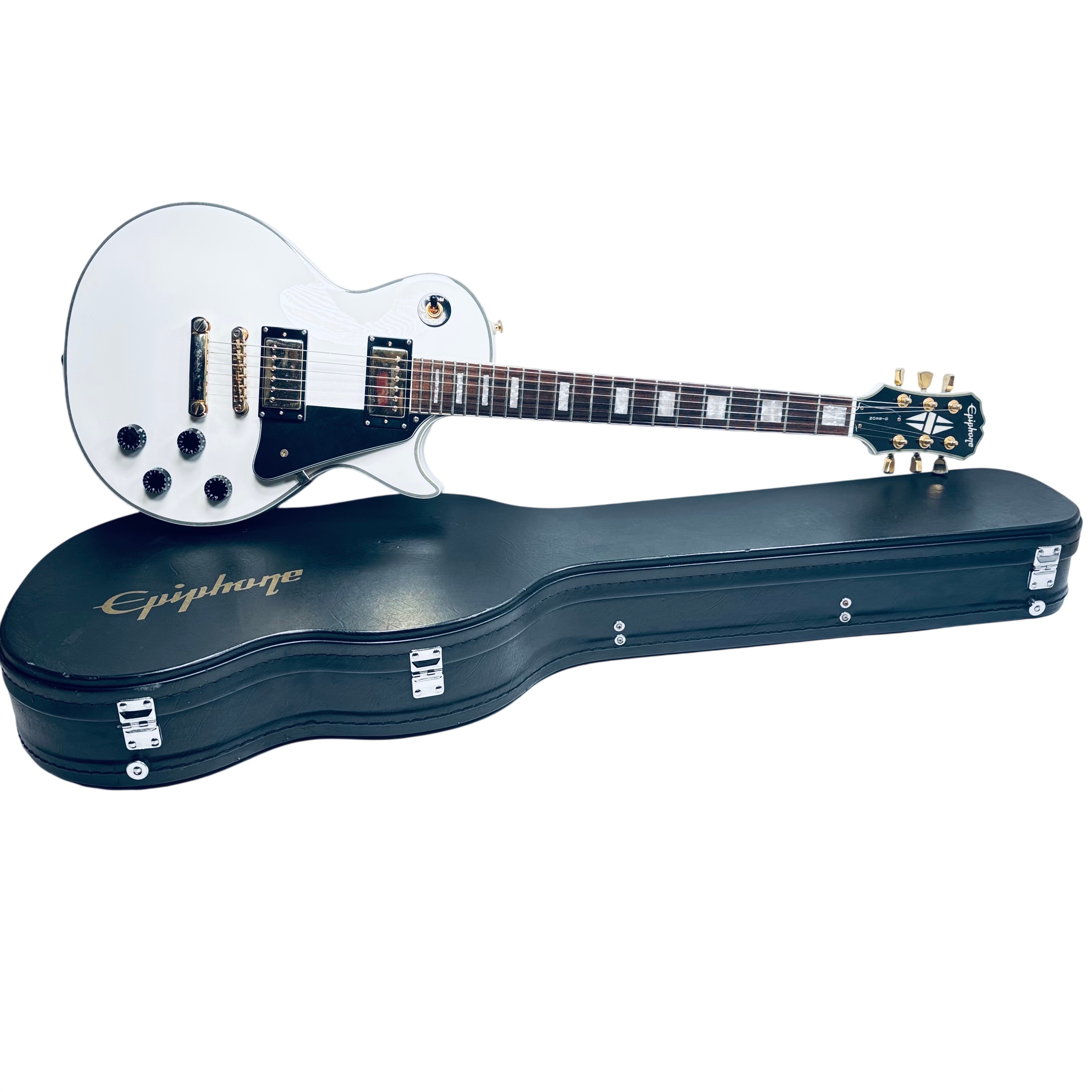 Epiphone Les Paul Custom Right-Handed Electric Guitar 2002 Alpine