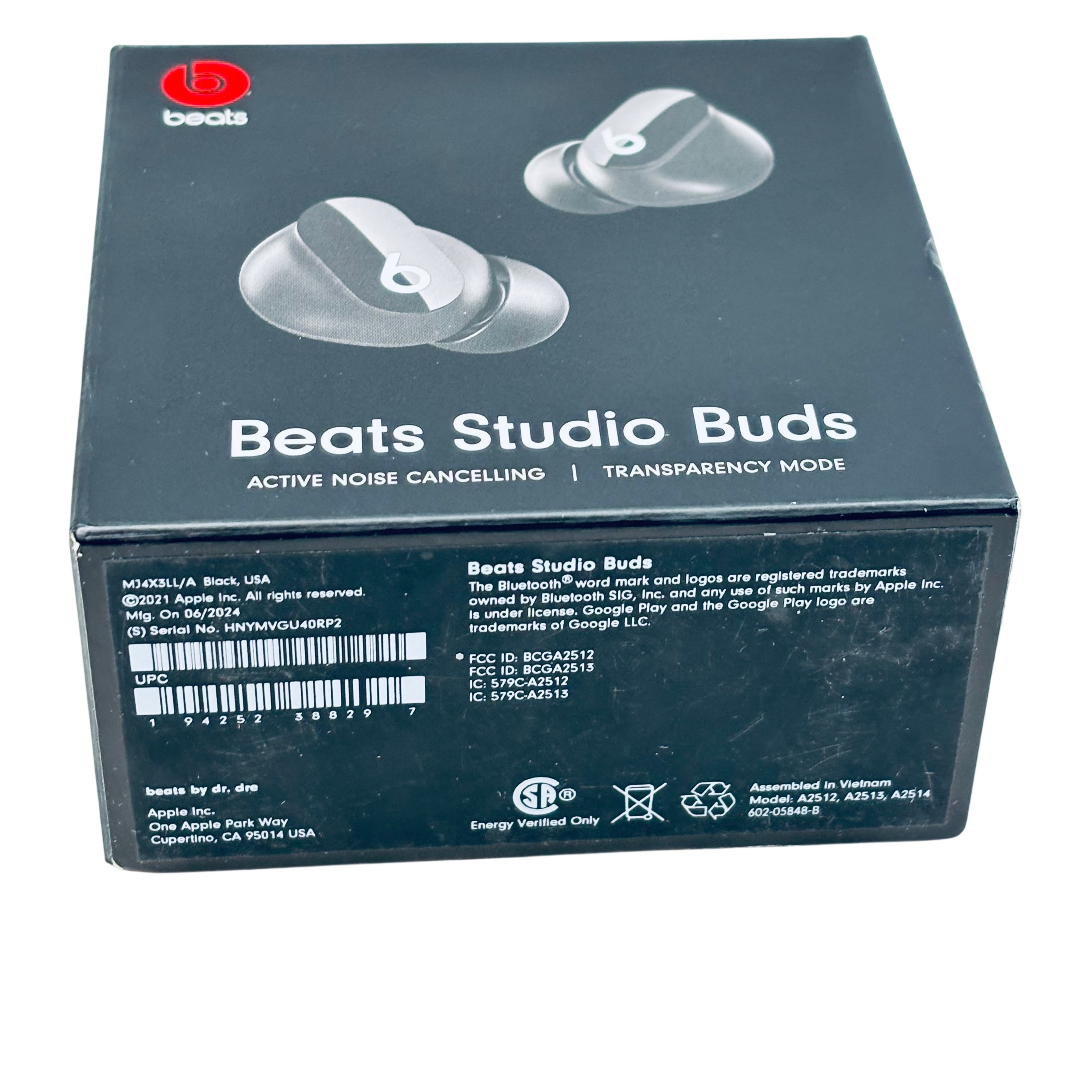 Beats Studio Buds MJ4X3LL/A True Wireless Bluetooth Noise
