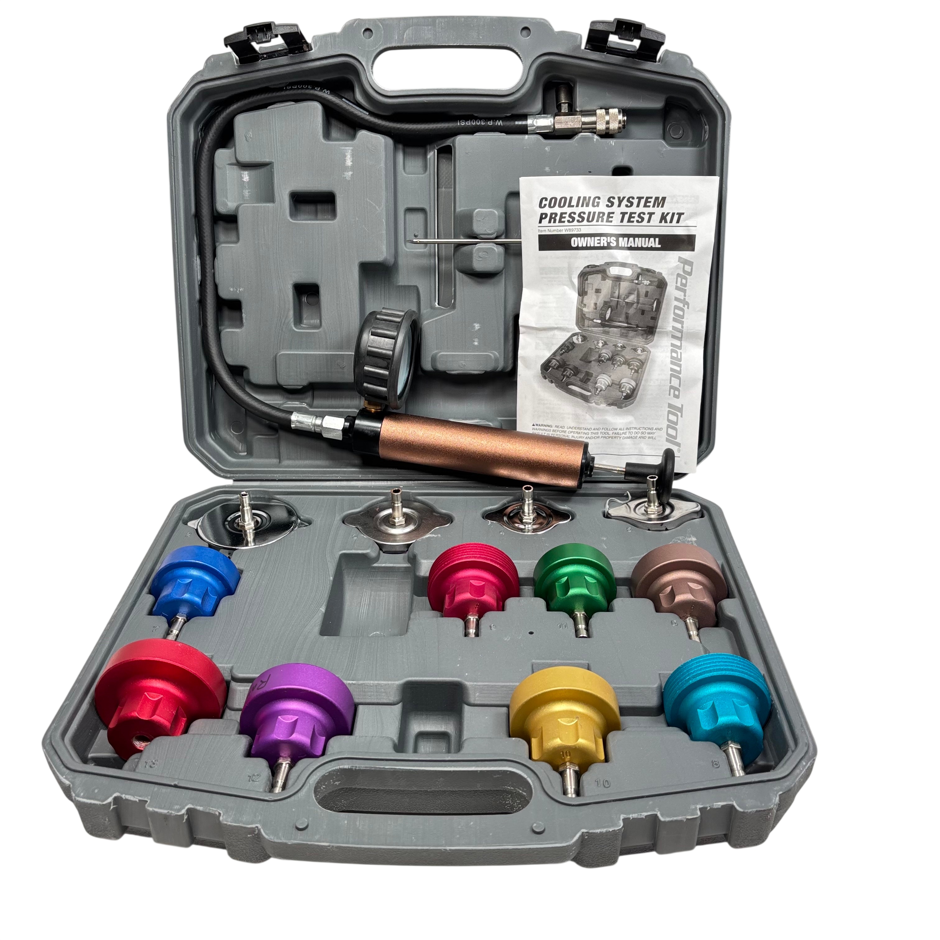 Performance Tool W89733 Cooling System Pressure Test Kit