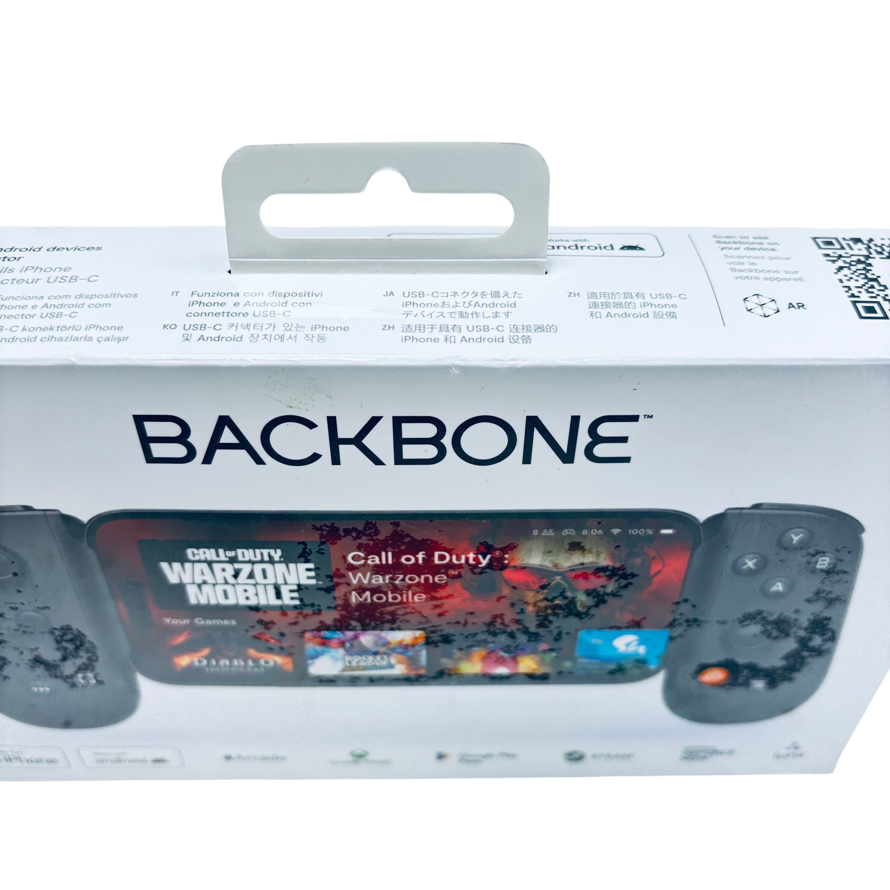 Backbone One BB-51-P-BR 2nd Gen USB-C Mobile Gaming Controller Black