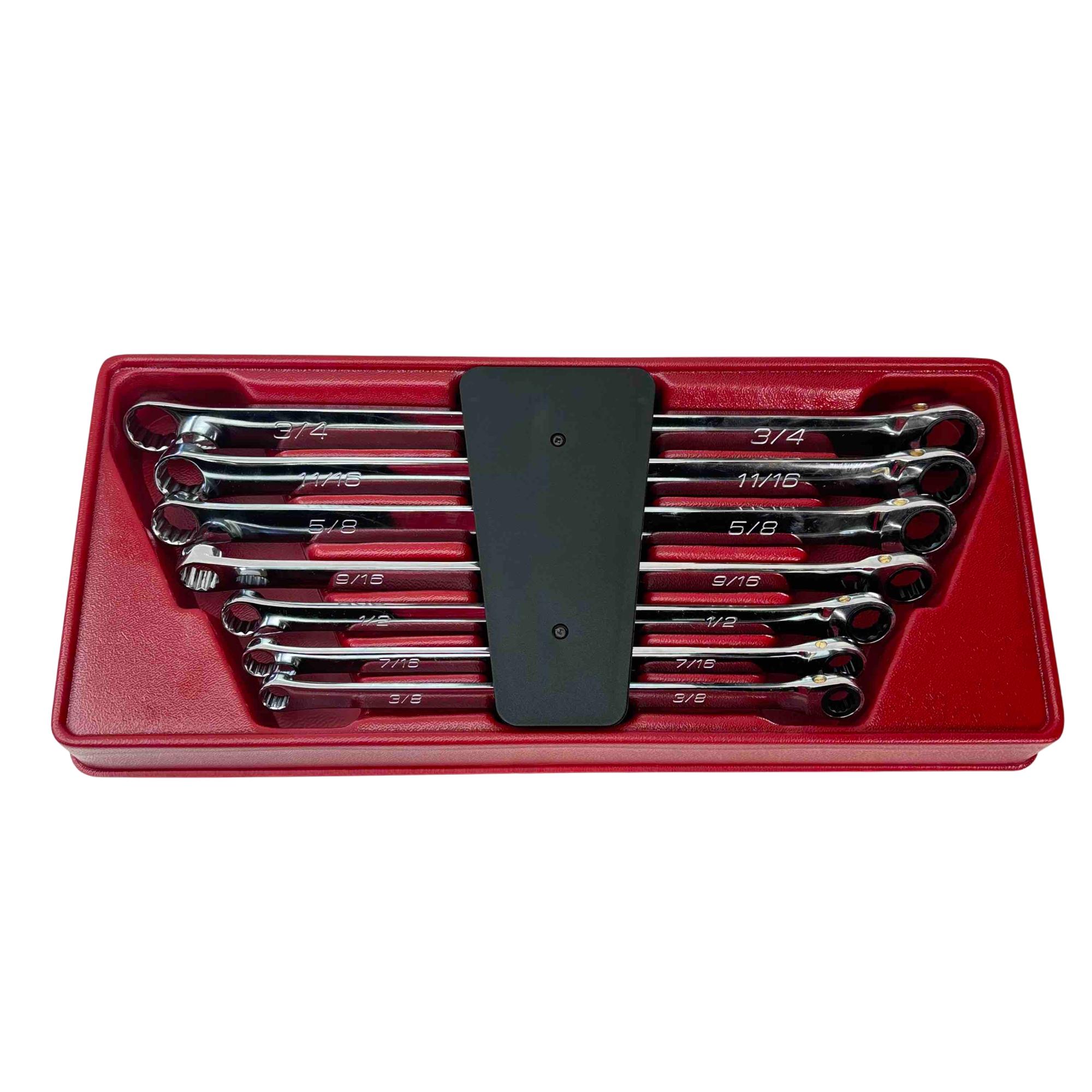 SAE Professional Ratcheting Combination Wrench Set with Anti-Slip Grip, 7 Pc. SAE Professional Ratcheting Combination Wrench Set with Anti-Slip Grip, 7 Pc.
