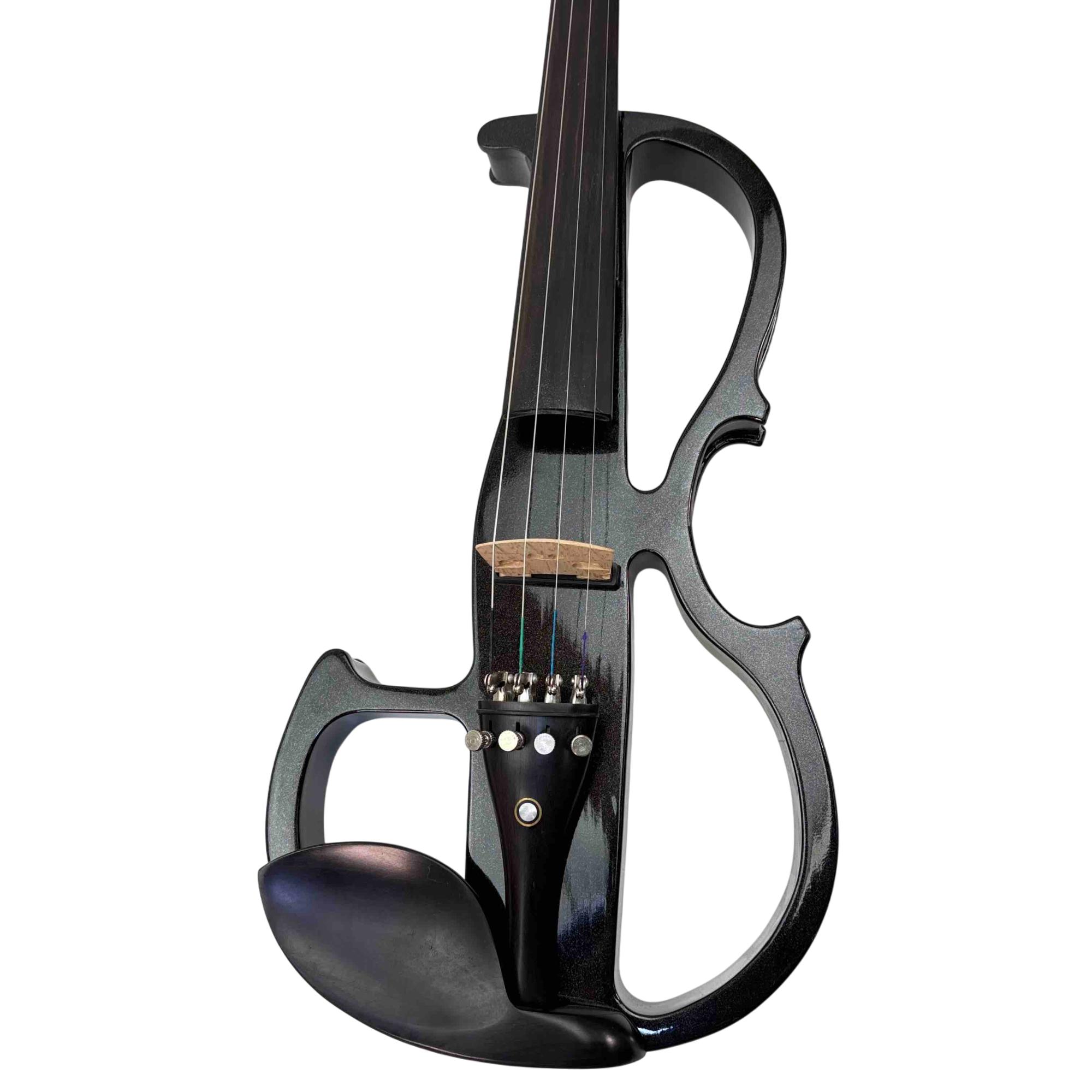 Cecilio HVPV-30 4/4 Solid Maple Wood Body Black Electric Violin - 6433