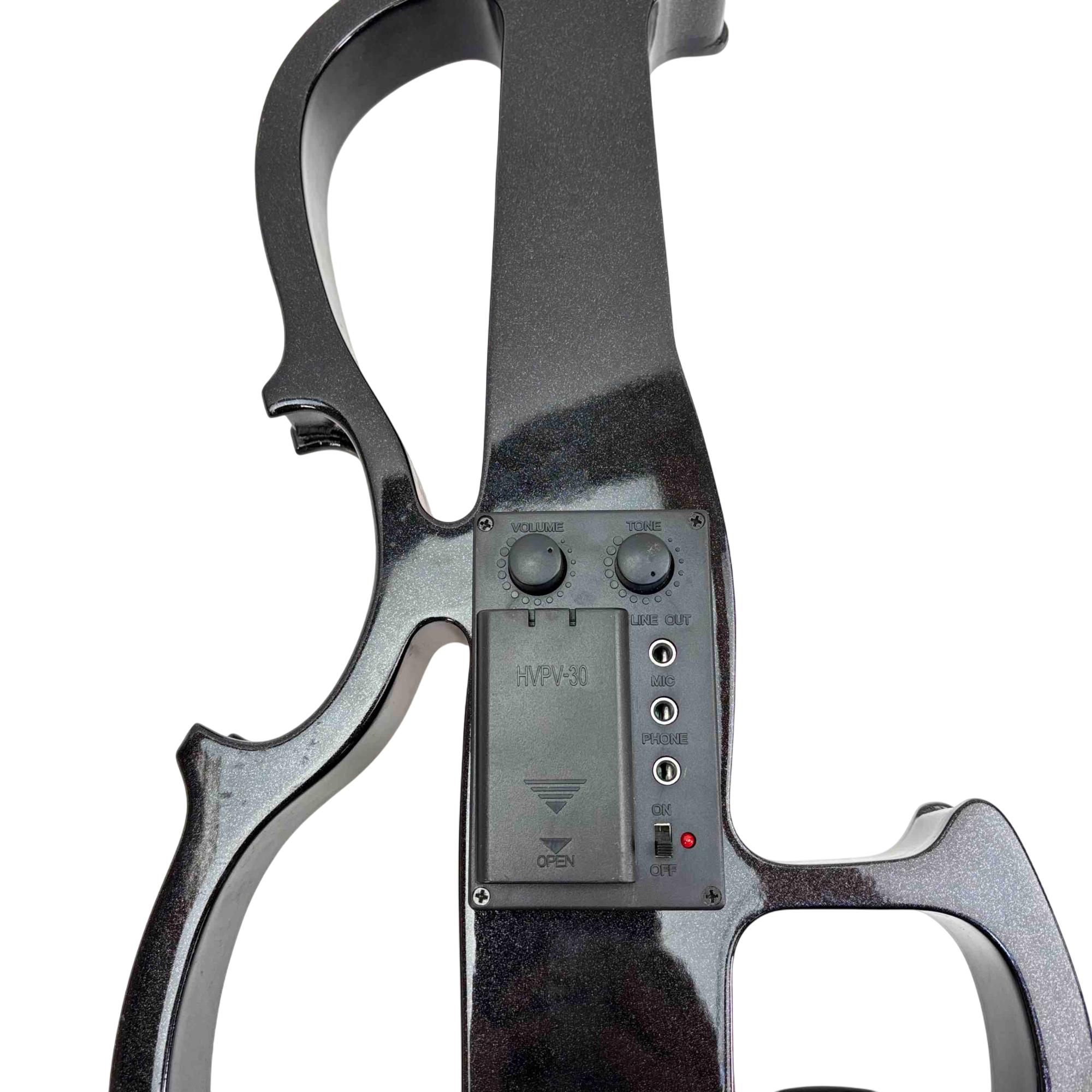 Cecilio HVPV-30 4/4 Solid Maple Wood Body Black Electric Violin - 6433