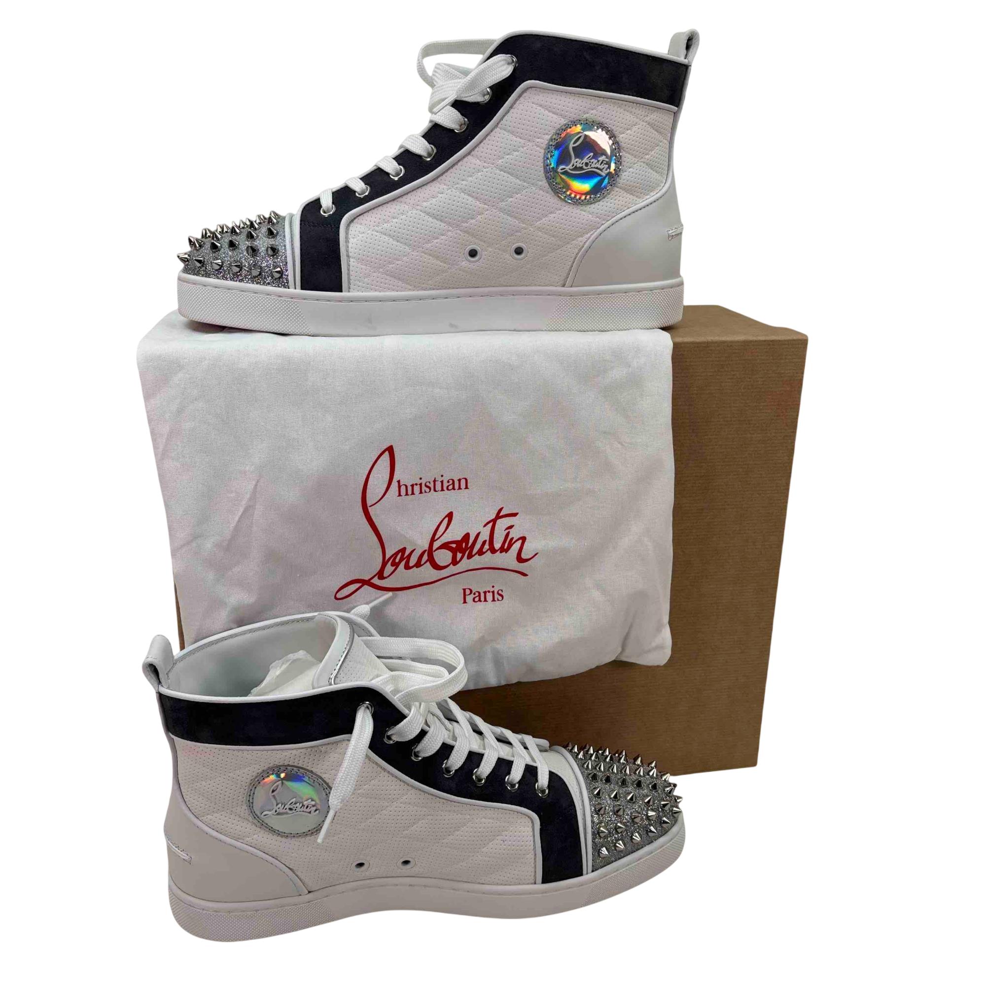 Christian Louboutin Louis Spikes High-Top Sneakers Size 10