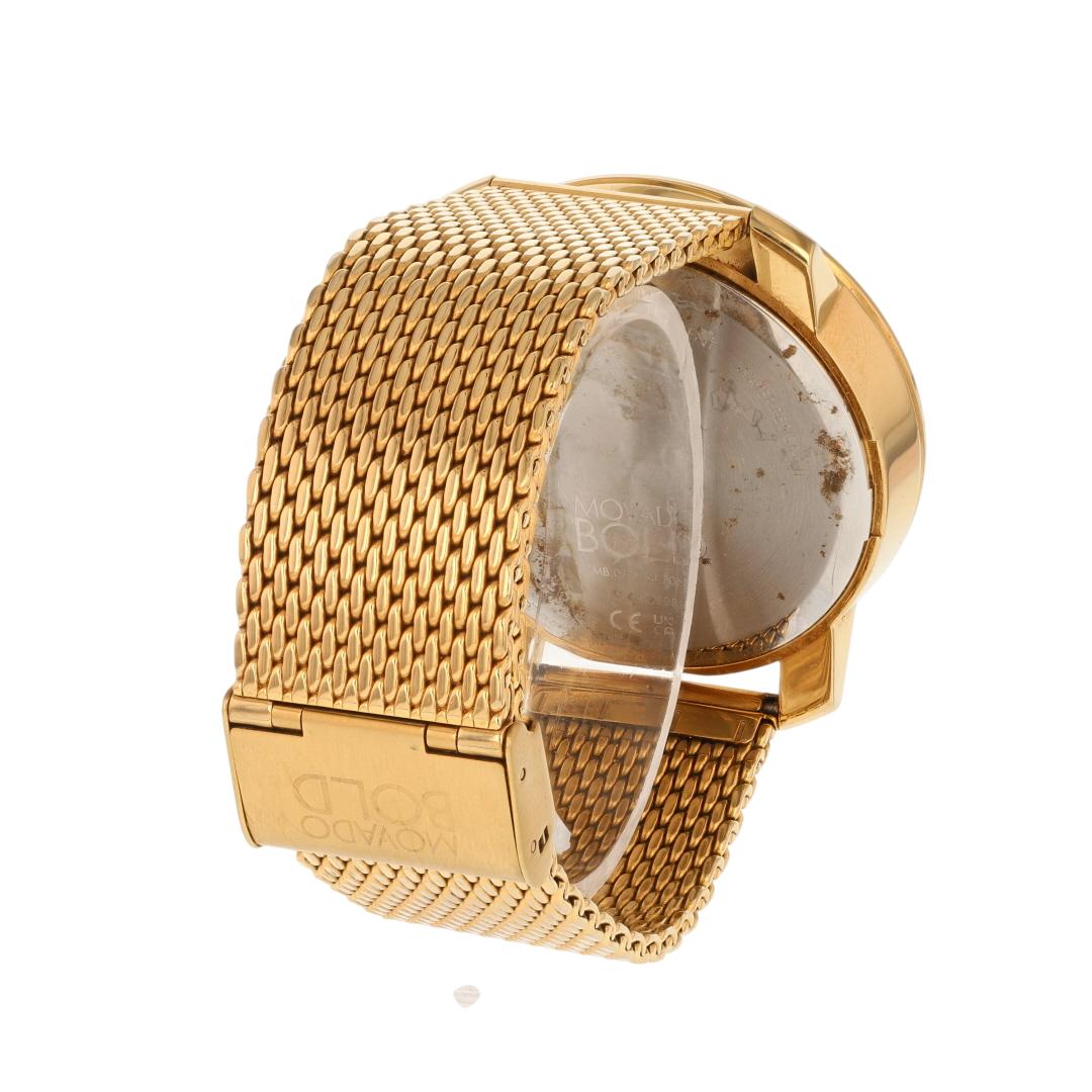 Movado Bold Gold Dial Chronograph Gold-Tone Stainless Steel Men's