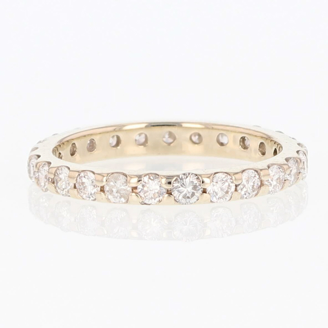 .64ctw Round Cut Diamond Pavé Set Eternity Band Ring 14k White Gold Size 5