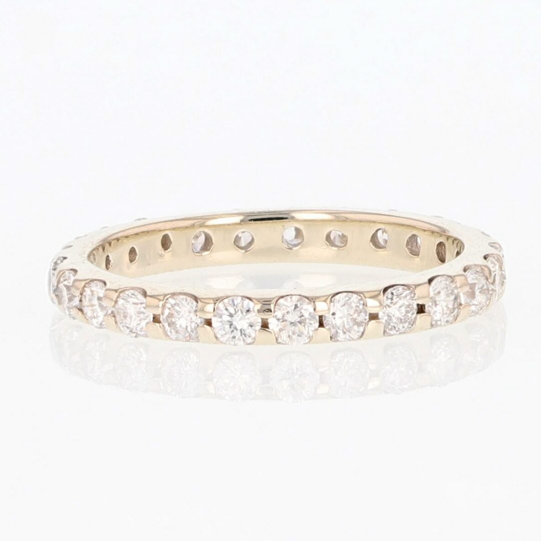 .64ctw Round Cut Diamond Pavé Set Eternity Band Ring 14k White Gold Size 5