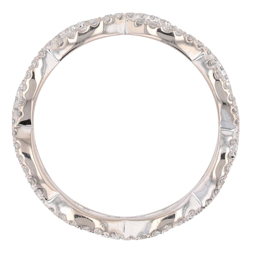 .39ctw Round Cut Diamond Eternity Twist Style Wedding Band 14k White ...