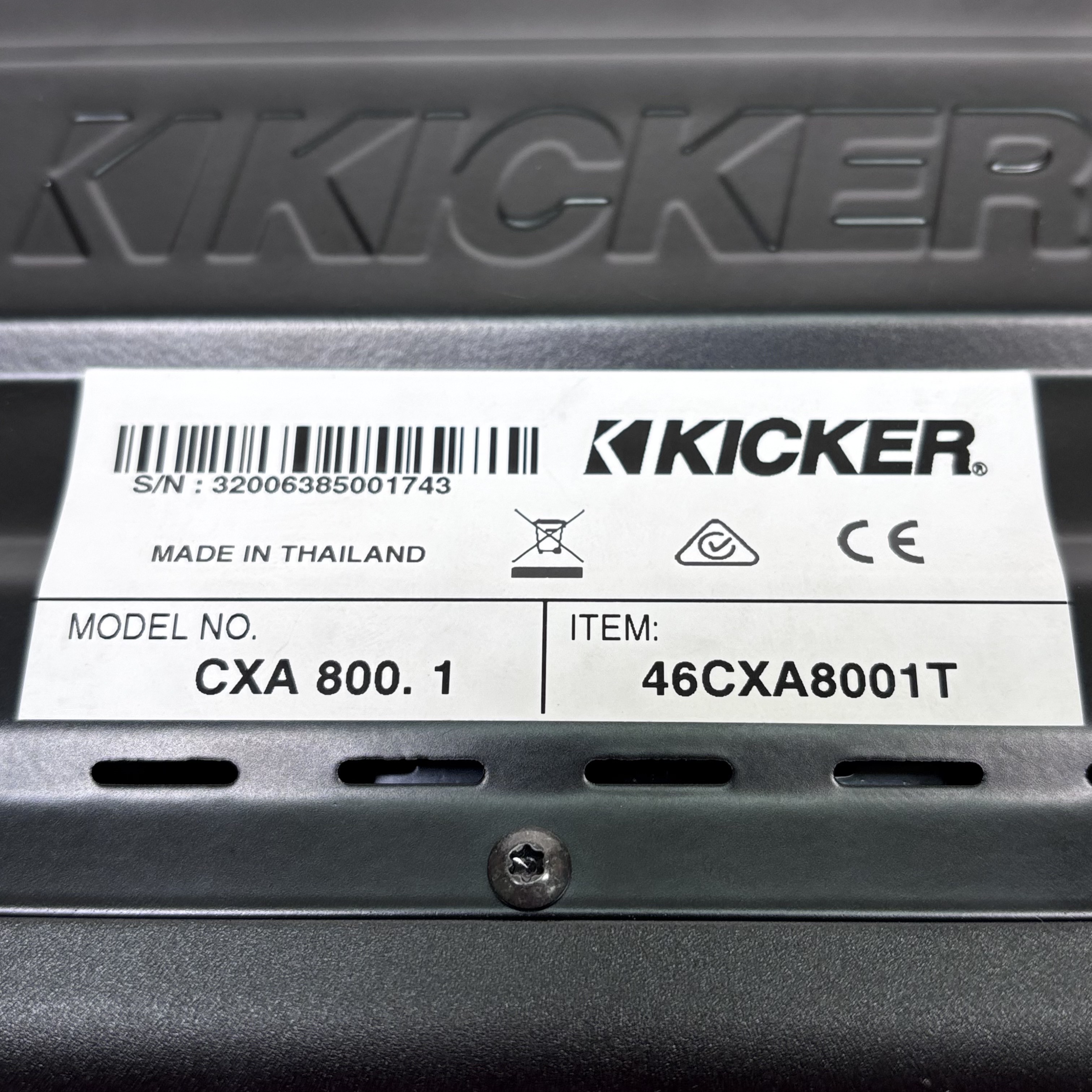 Kicker CXA800.1 Mono 800W High Performance Car Audio Amplifier 6dB