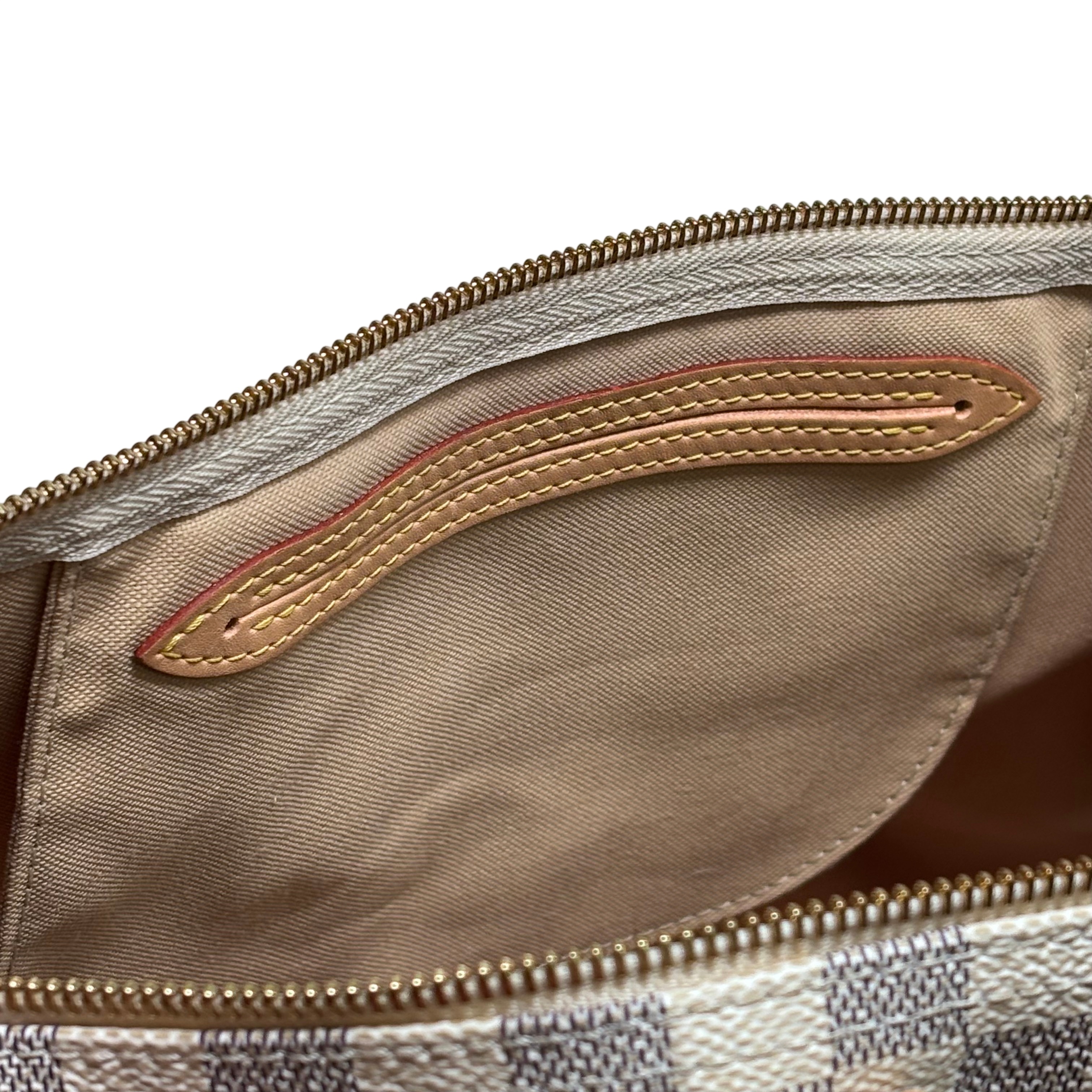 LOUIS VUITTON N41535 Speedy 35 Damier Azur Canvas Women Tote Bag