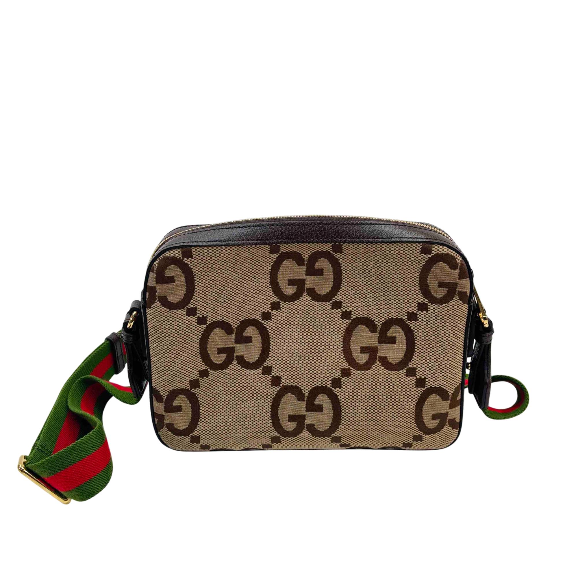 Gucci 675891 Monogram Jumbo GG Textured Dollar Calfskin