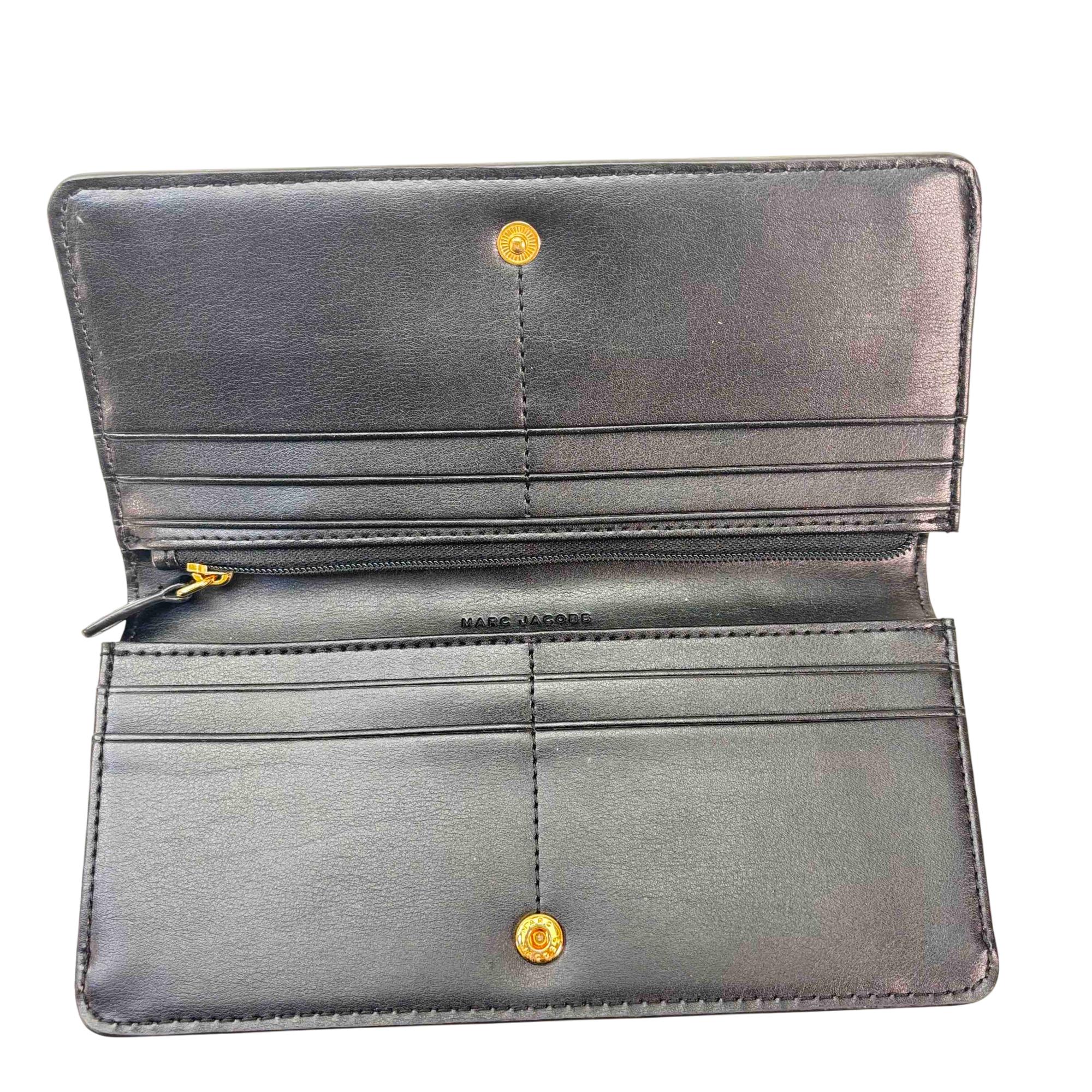 【Marc Jacobs】 M0013048 Leather Zip wallet☆長財布 Marc Jacobs M0013048 Empire City Luxurious Black Pebbled
