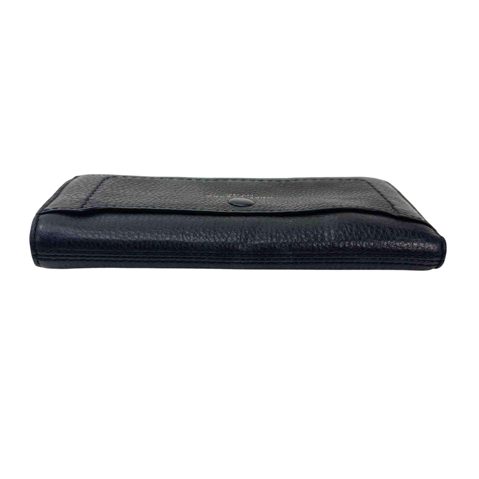 【Marc Jacobs】 M0013048 Leather Zip wallet☆長財布 Marc Jacobs M0013048 Empire City Luxurious Black Pebbled