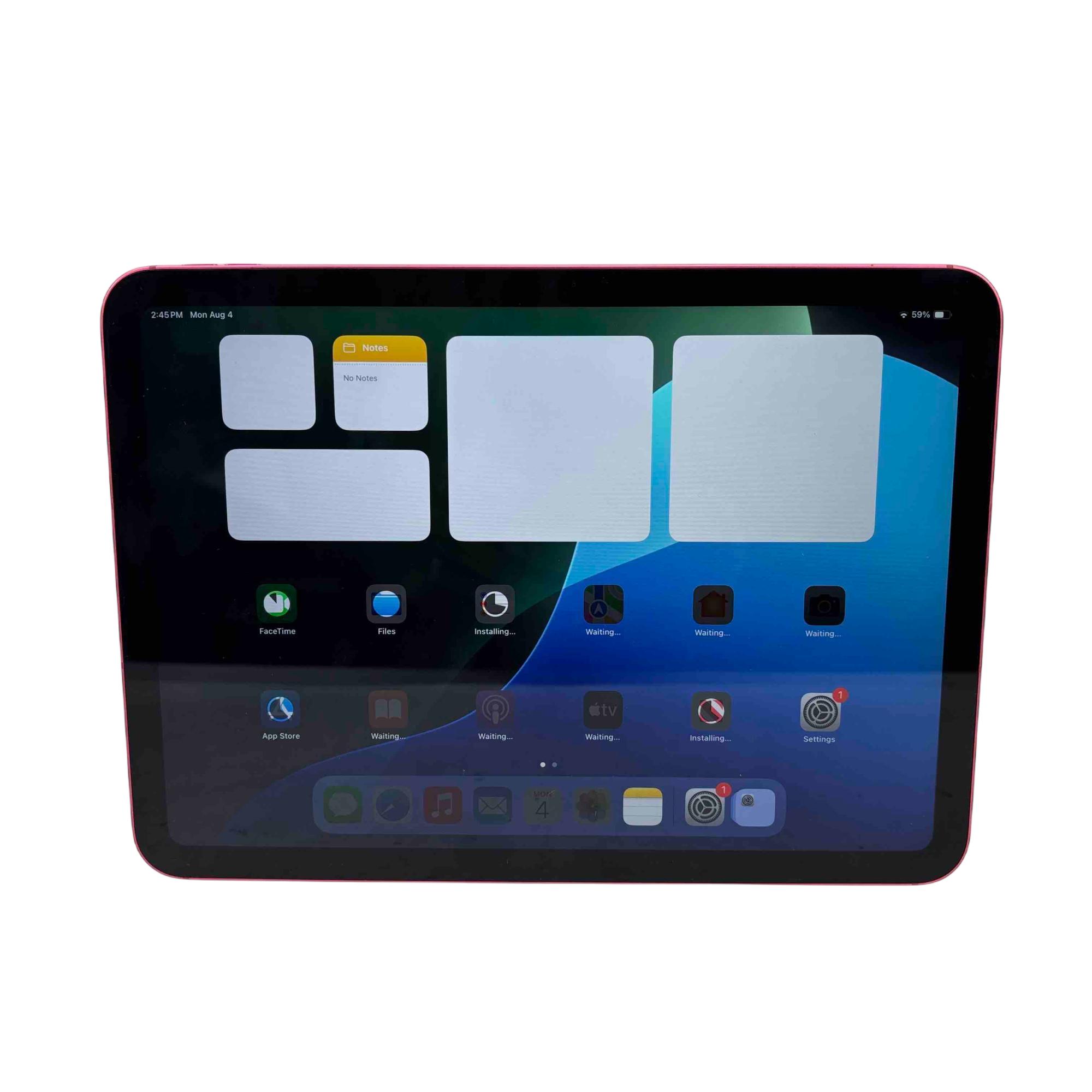 Apple iPad 10th Gen MQ6M3LL/A 10.9-Inch Wi-Fi + Cellular 64GB Pink 