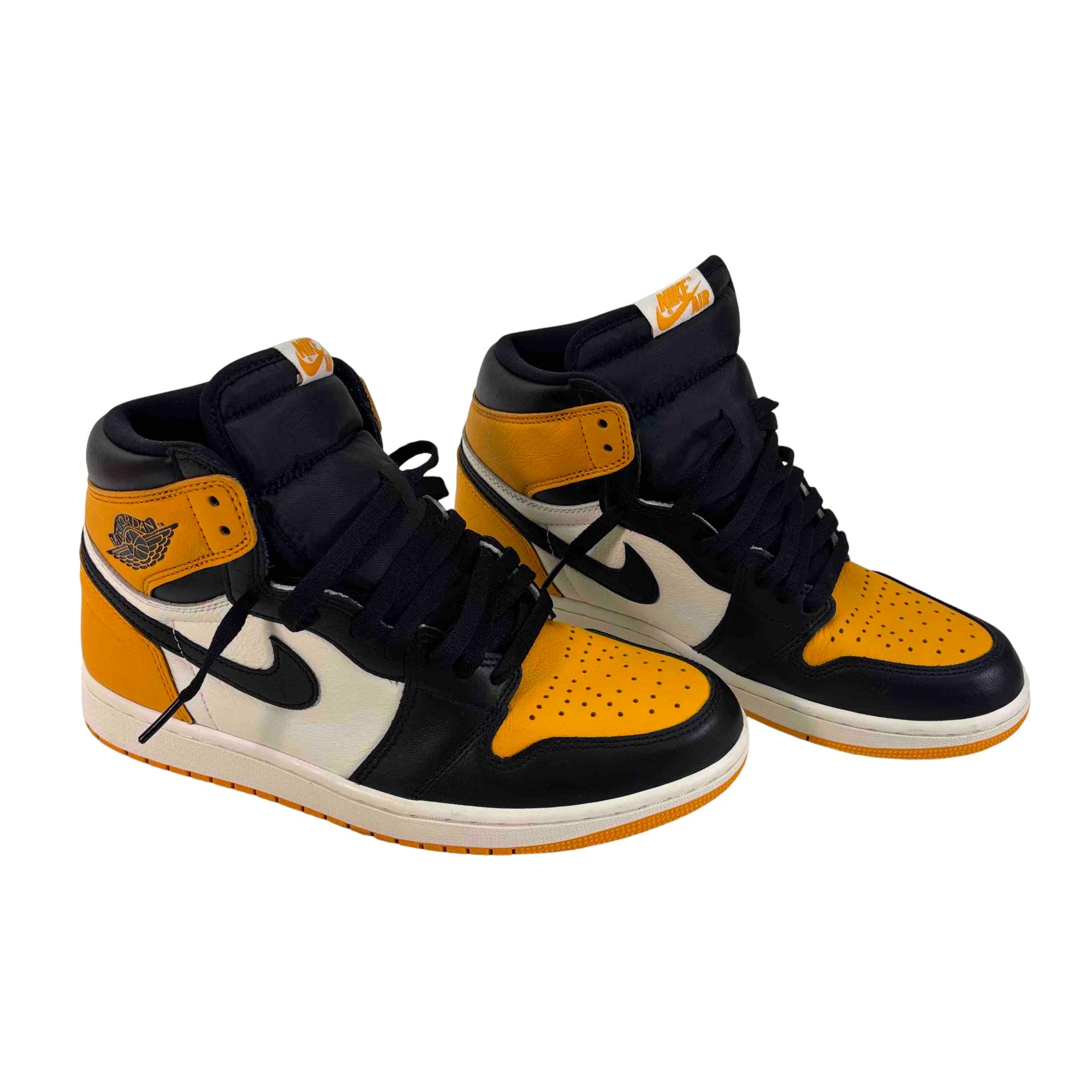 Nike Air Jordan 1 Retro High OG Taxi Yellow Toe 555088-711 Size 9.5
