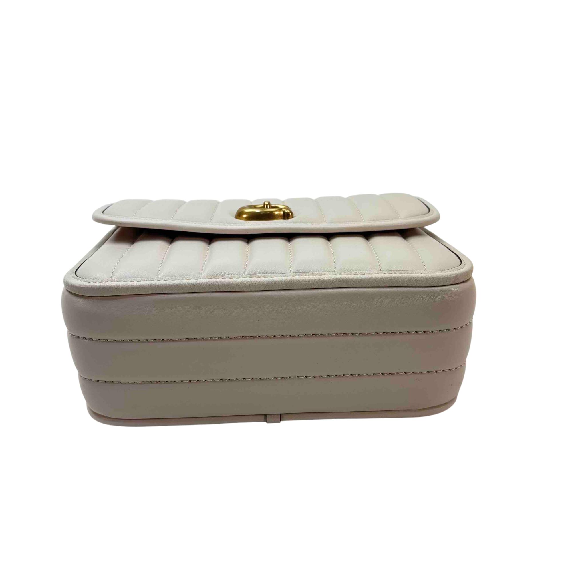 Coach J2057-4684 Madison Turnlock Tan/Off White Quilted Leather